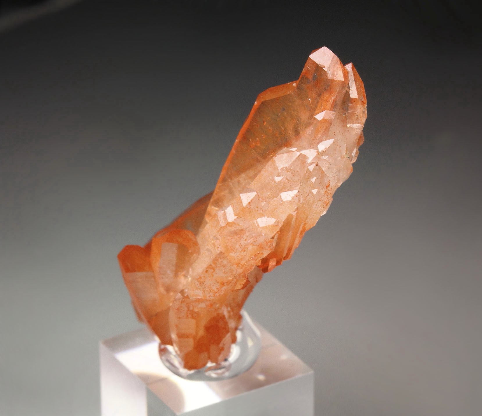 orange QUARTZ bi-terminated