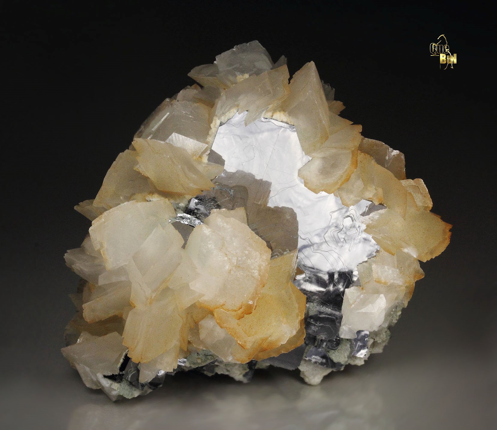 GALENA, CALCITE