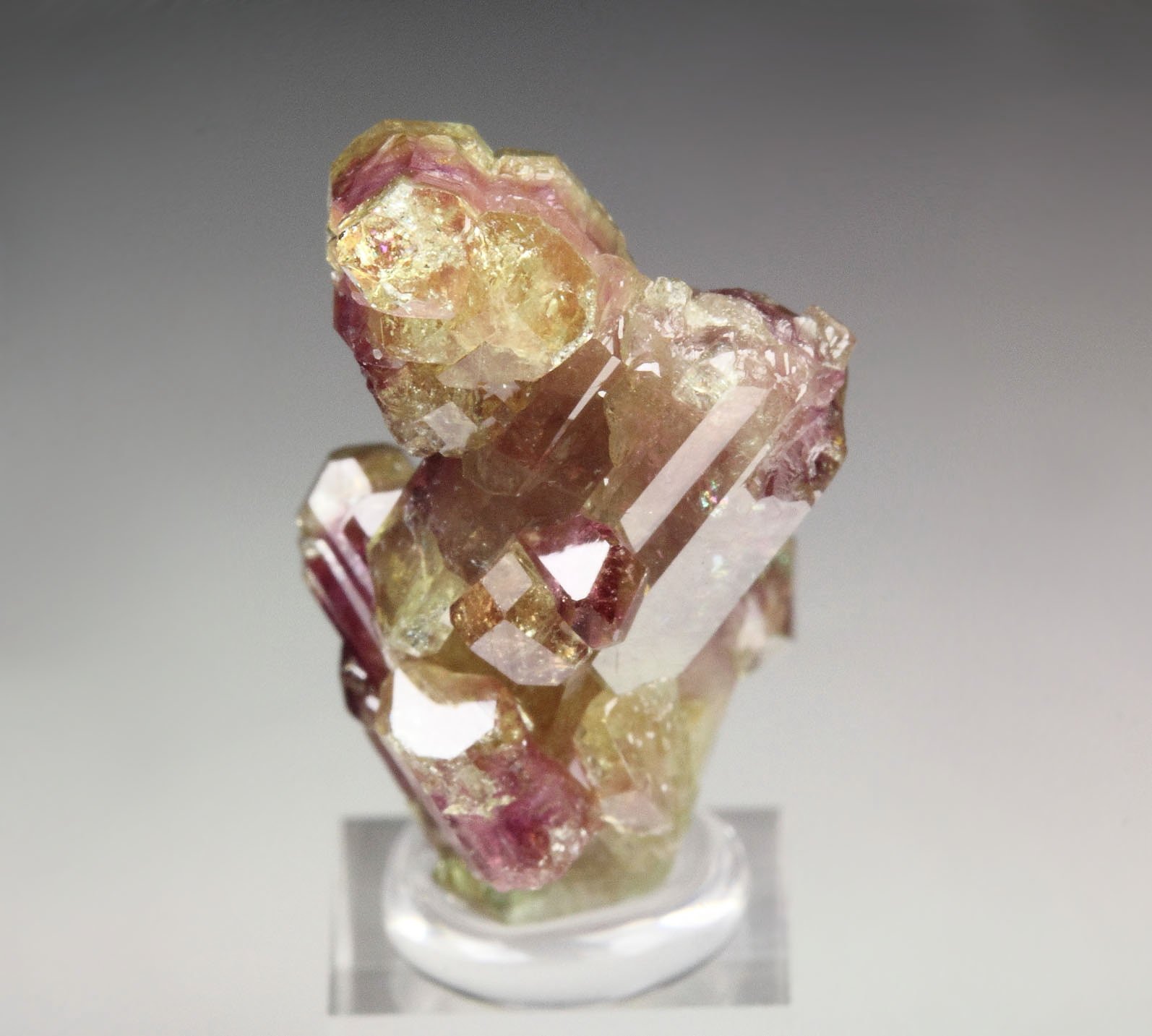 gem bi-terminated VESUVIANITE bi-color