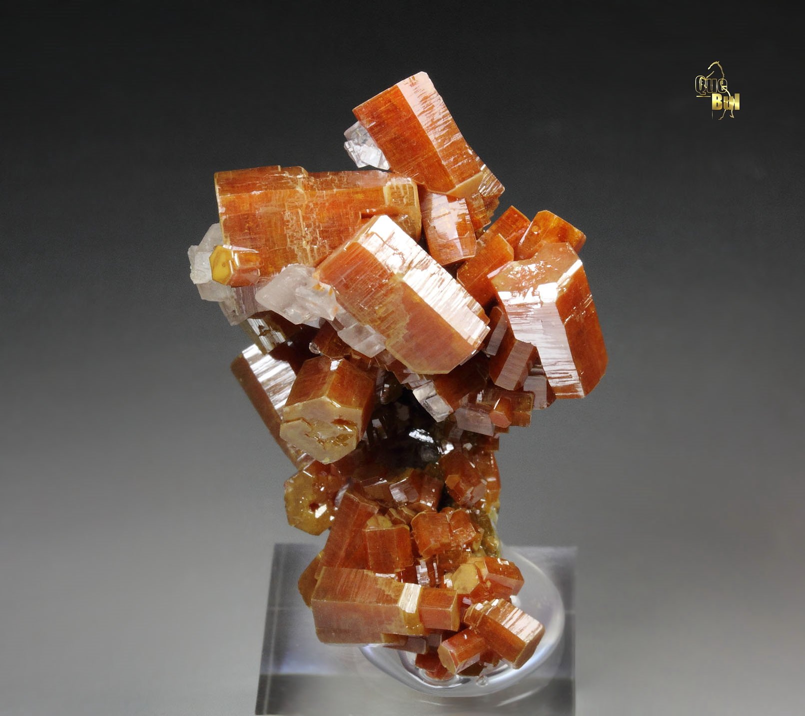 VANADINITE, CALCITE