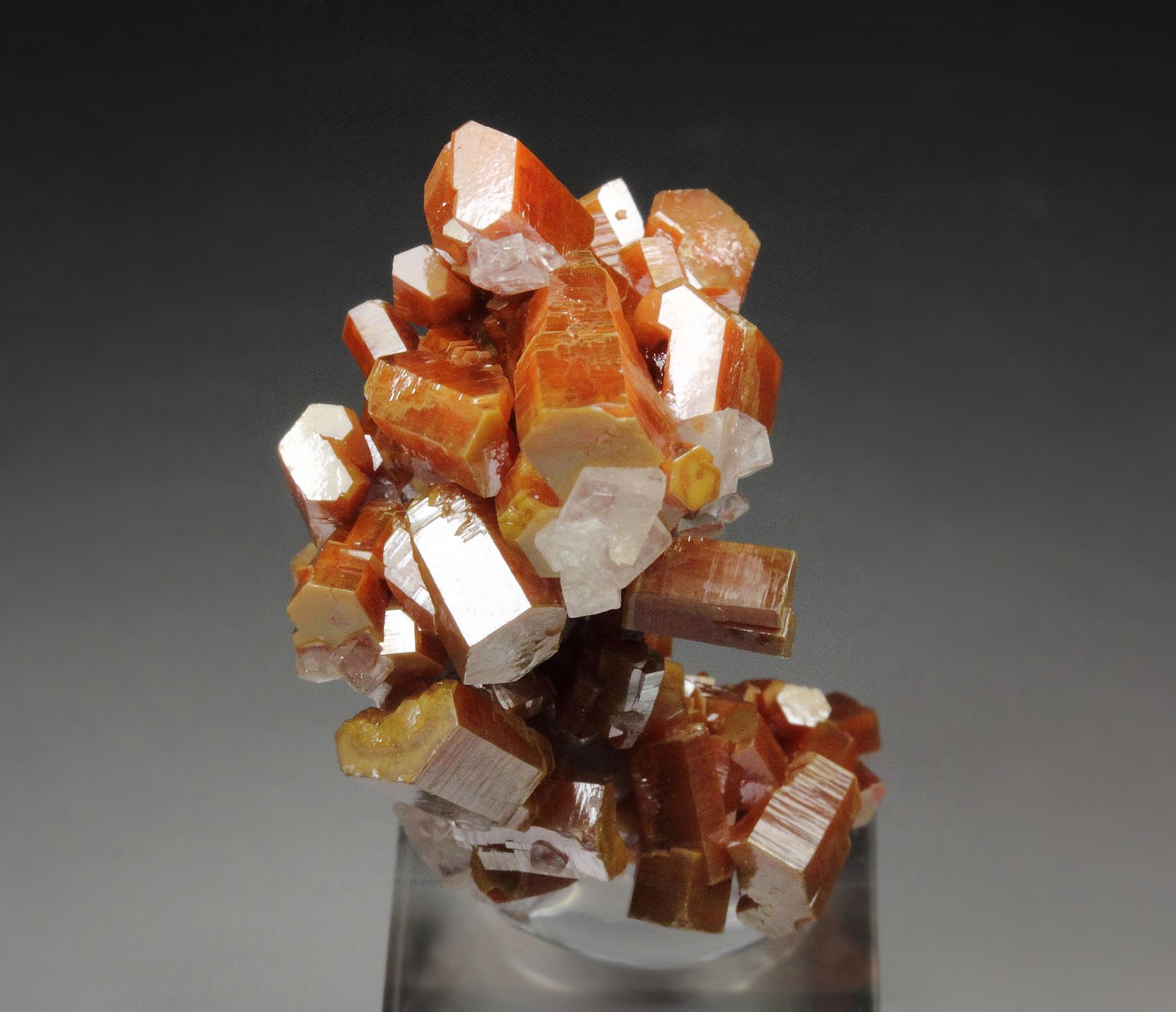 VANADINITE, CALCITE