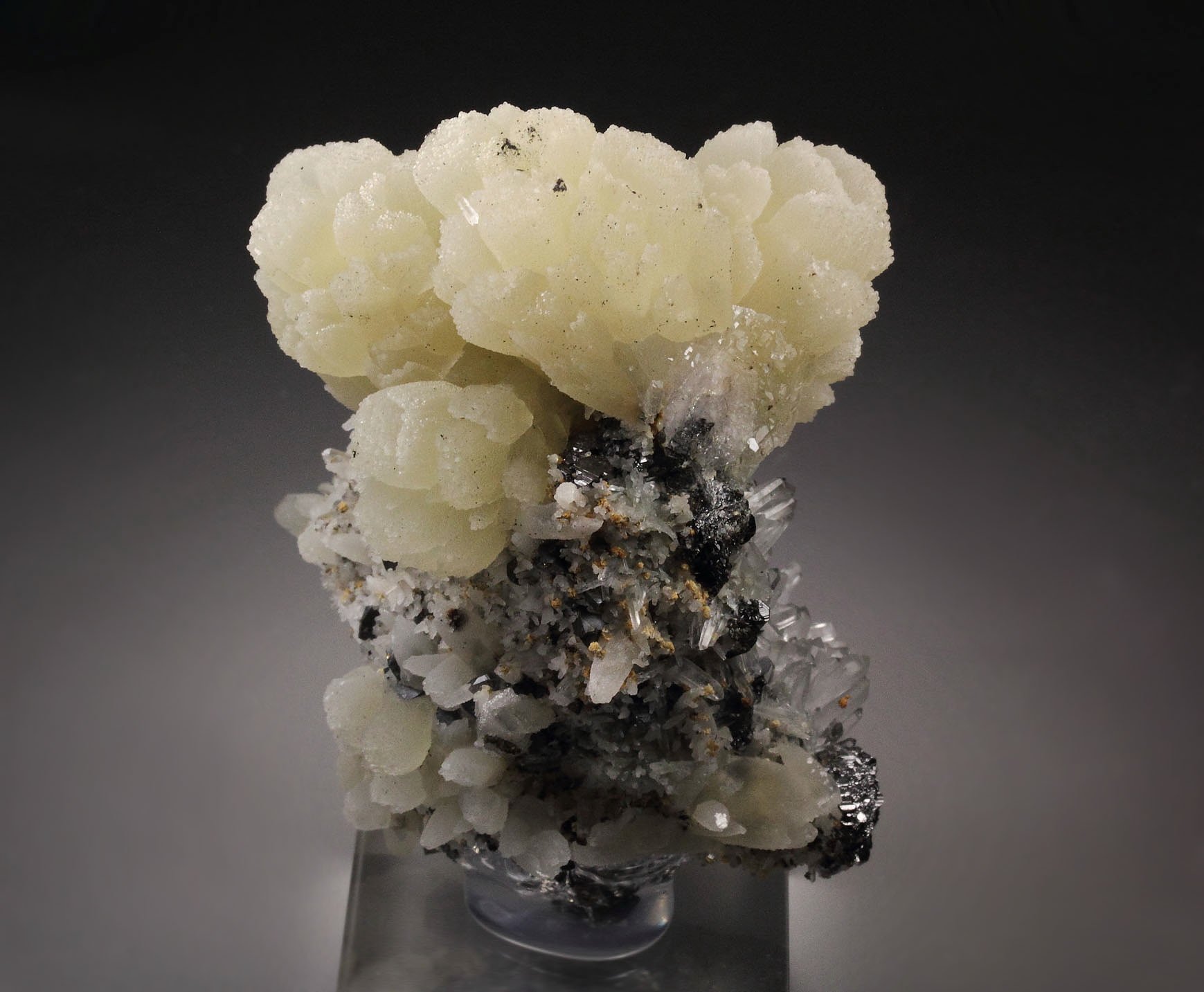 CALCITE, CHALCOPYRITE, GALENA, SPHALERITE, QUARTZ