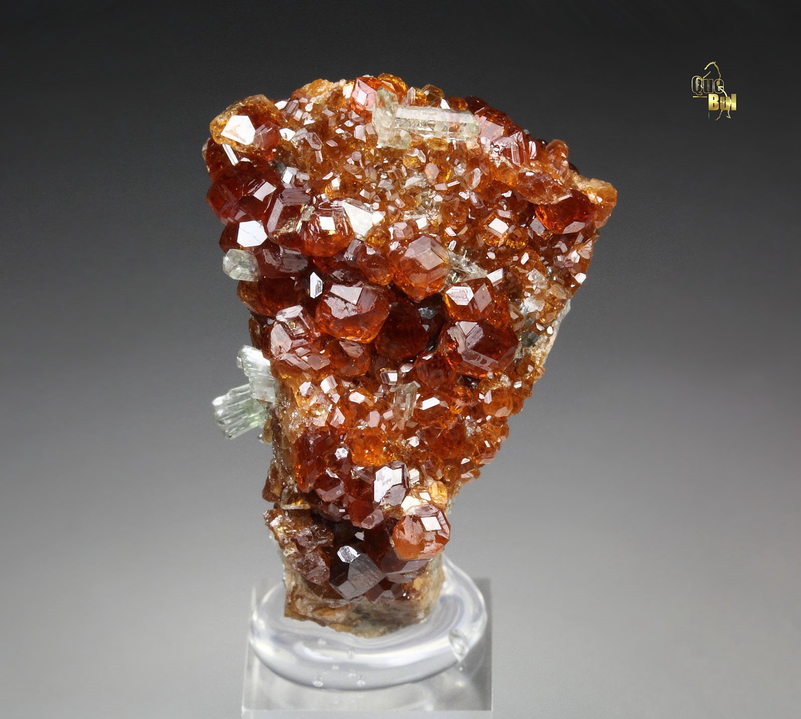 gem GARNET var. HESSONITE, DIOPSIDE, CLINOCHLORE