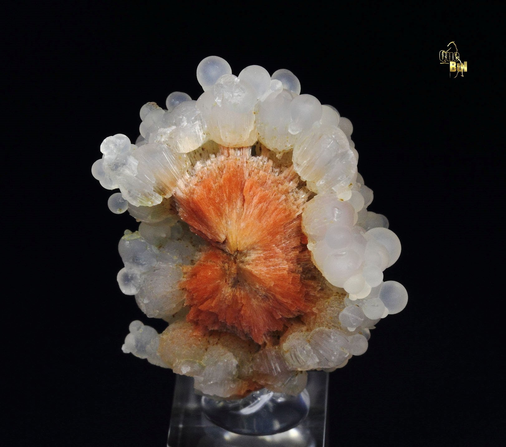 orange SCOLECITE, CHALCEDONY