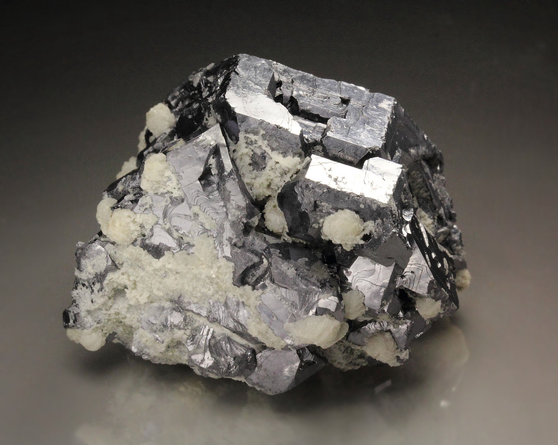 skeletal GALENA, CALCITE