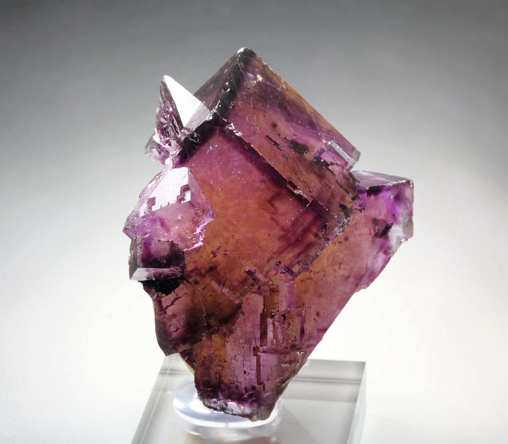 FLUORITE with PHANTOMS, CHALCOPYRITE