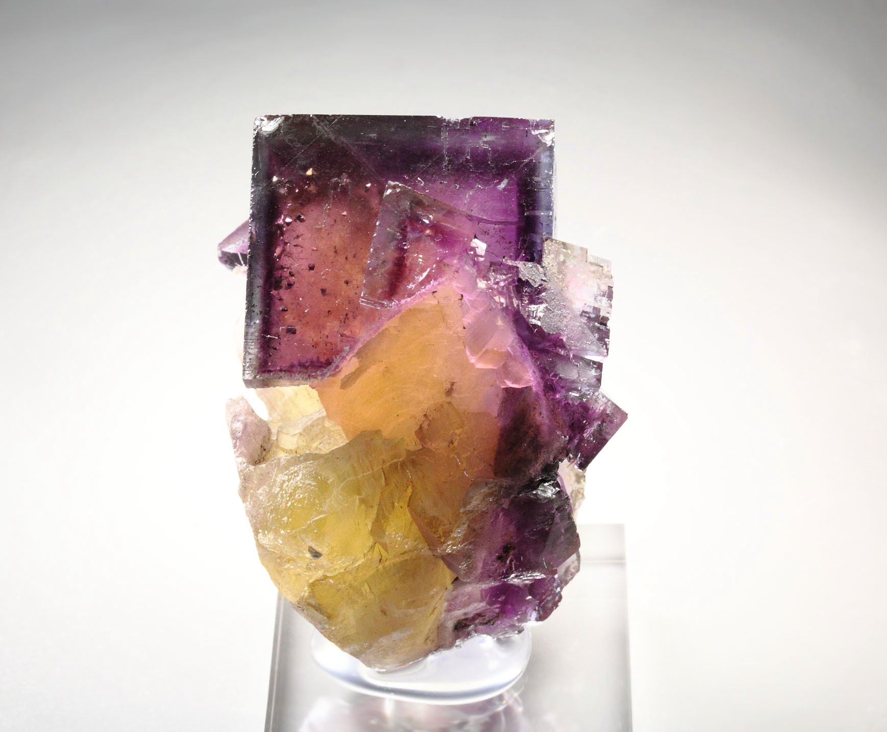 FLUORITE with PHANTOMS, CHALCOPYRITE