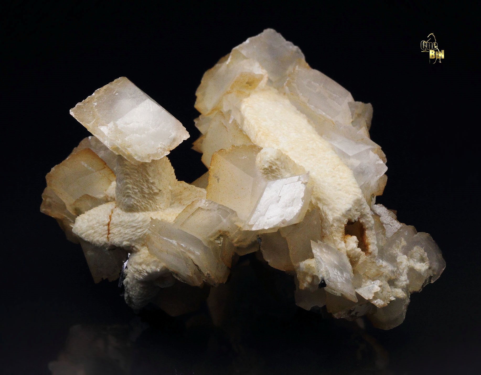 two generations CALCITE epimorph, GALENA 
