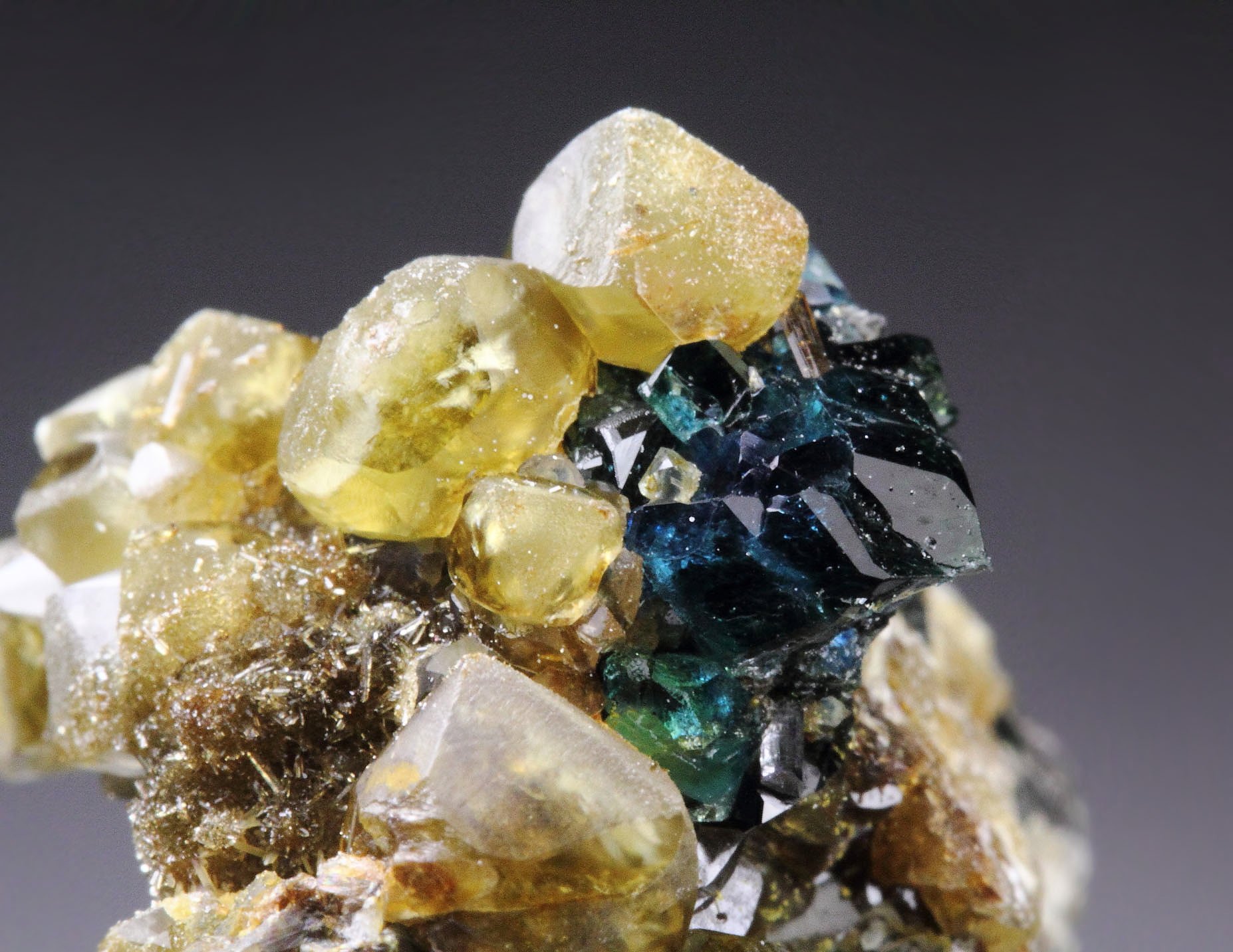 gemmy LAZULITE, SIDERITE