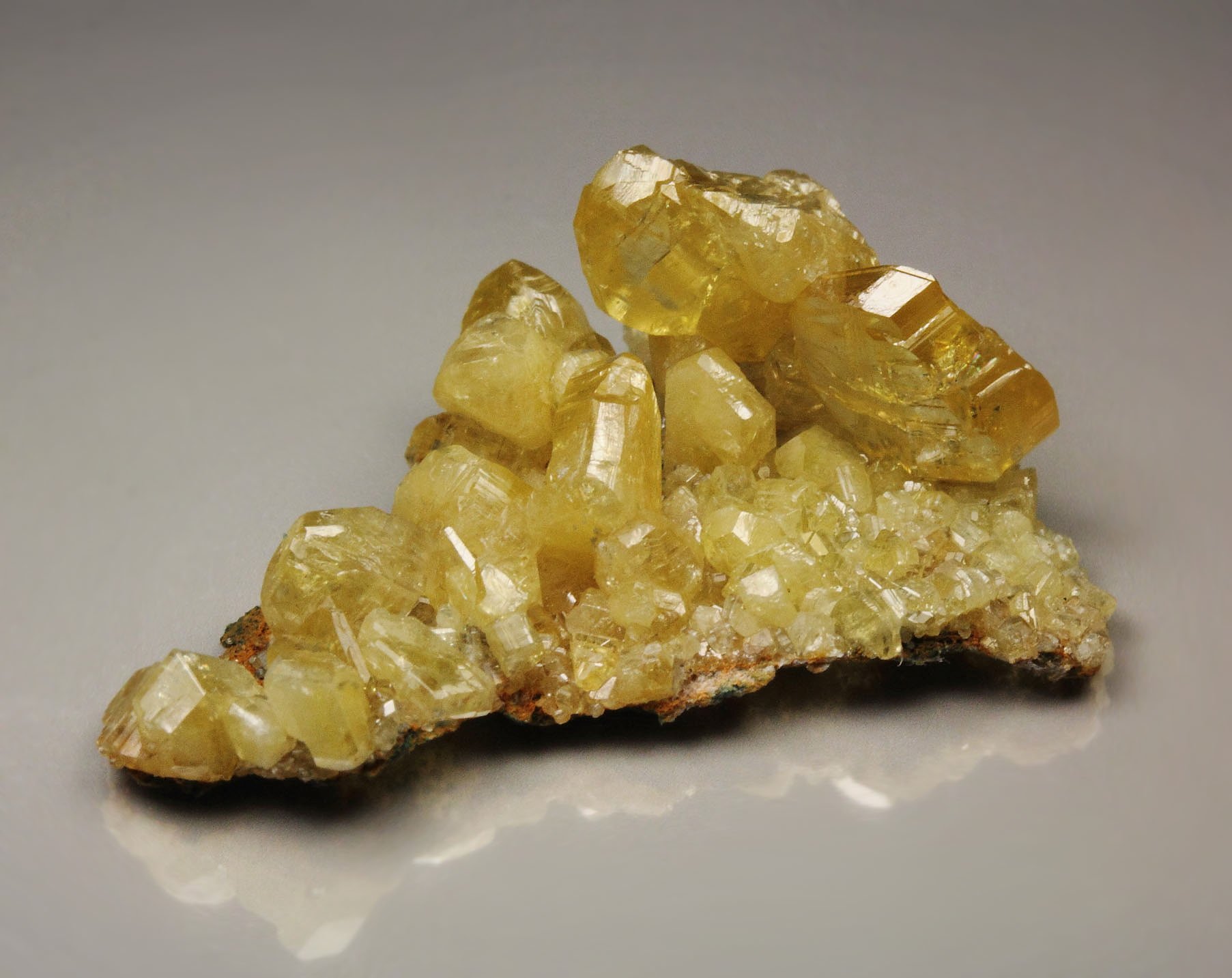 gem CERUSSITE var. CHROME-CERUSSITE