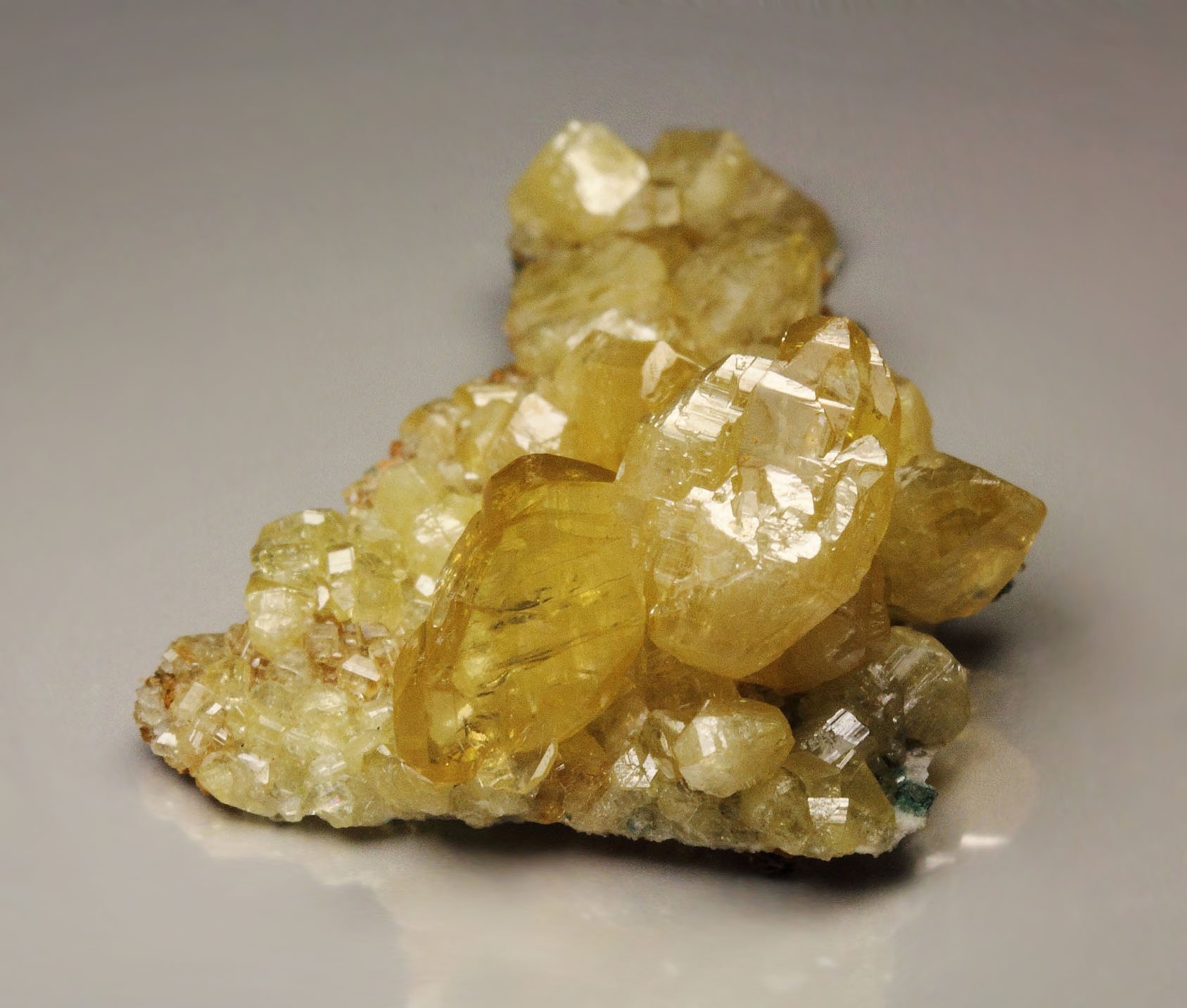 gem CERUSSITE var. CHROME-CERUSSITE