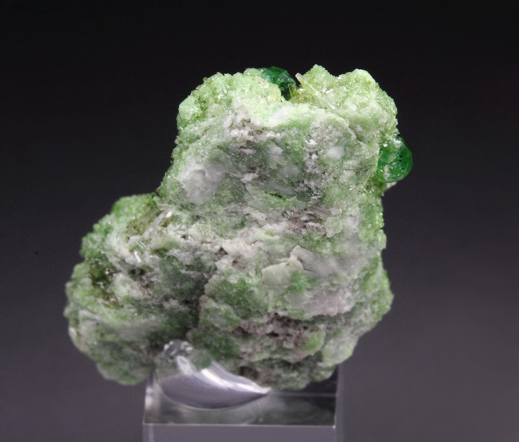 gem GARNET var. GROSSULAR var. CHROMIAN, DIOPSIDE