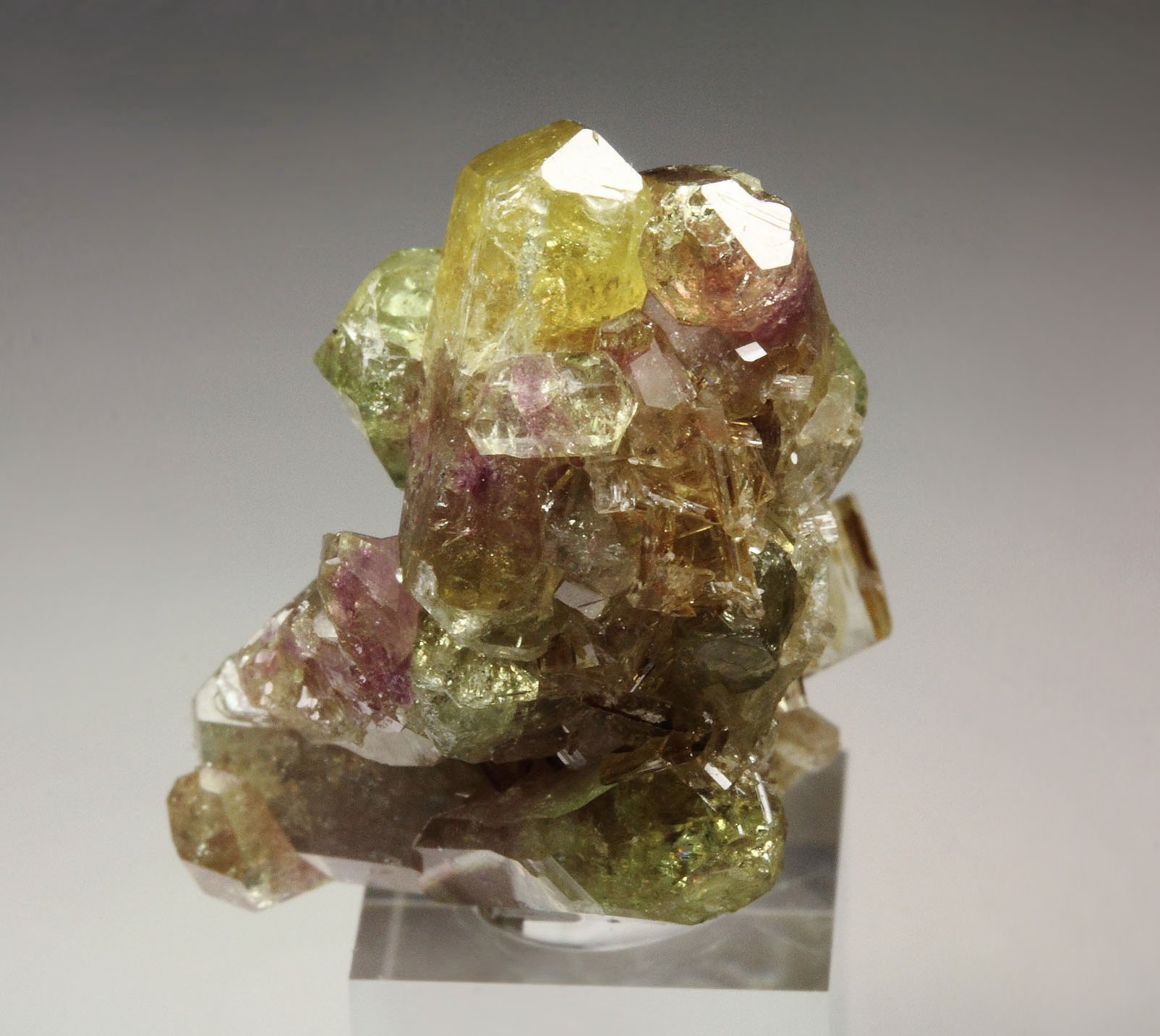 gem bi-terminated VESUVIANITE bi-color, DIOPSIDE