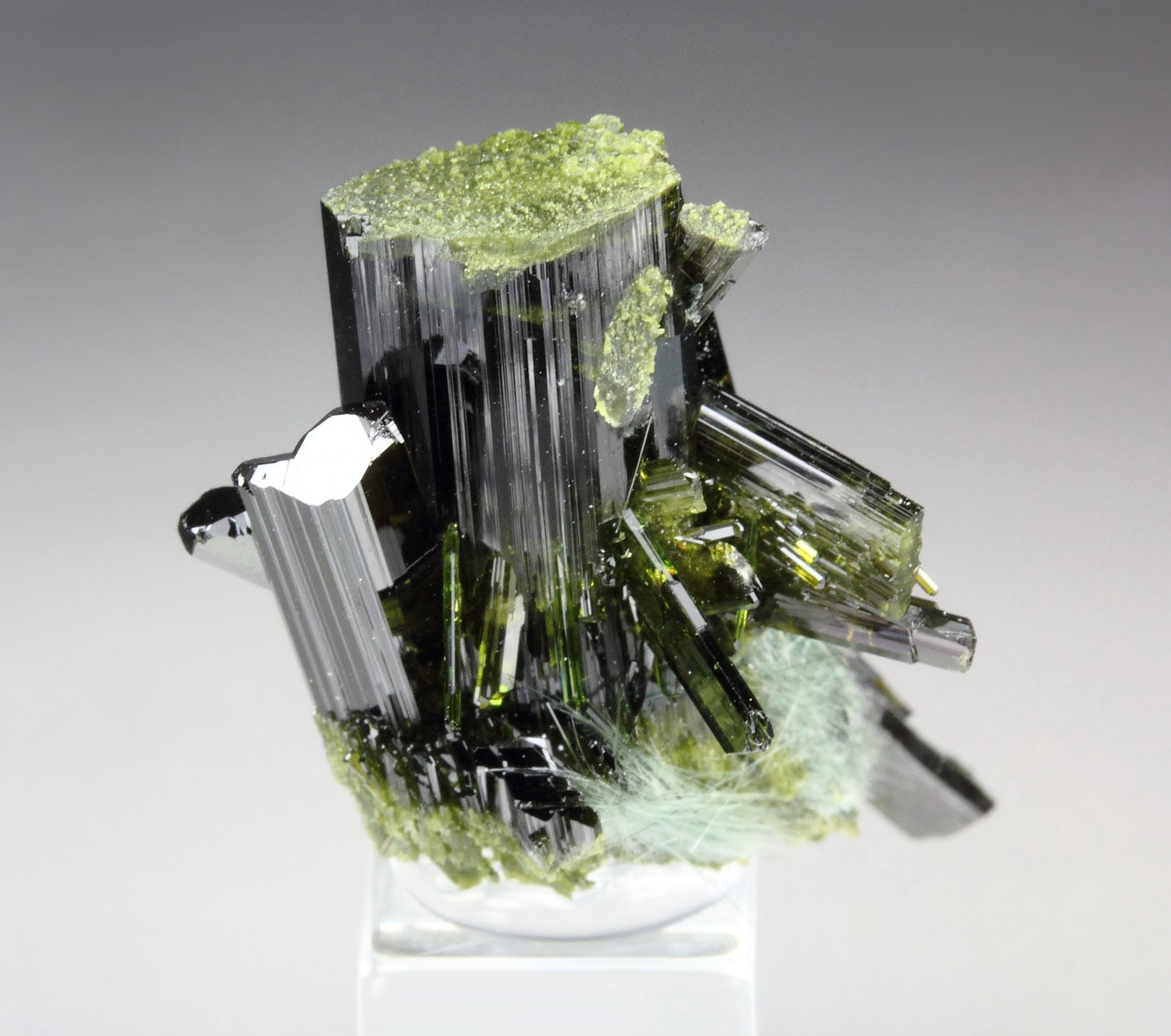 EPIDOTE, AMPHIBOLE GROUP var. BYSSOLITE