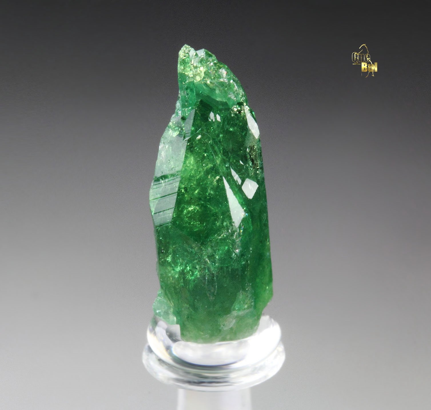 gemmy VESUVIANITE var. CHROMIAN