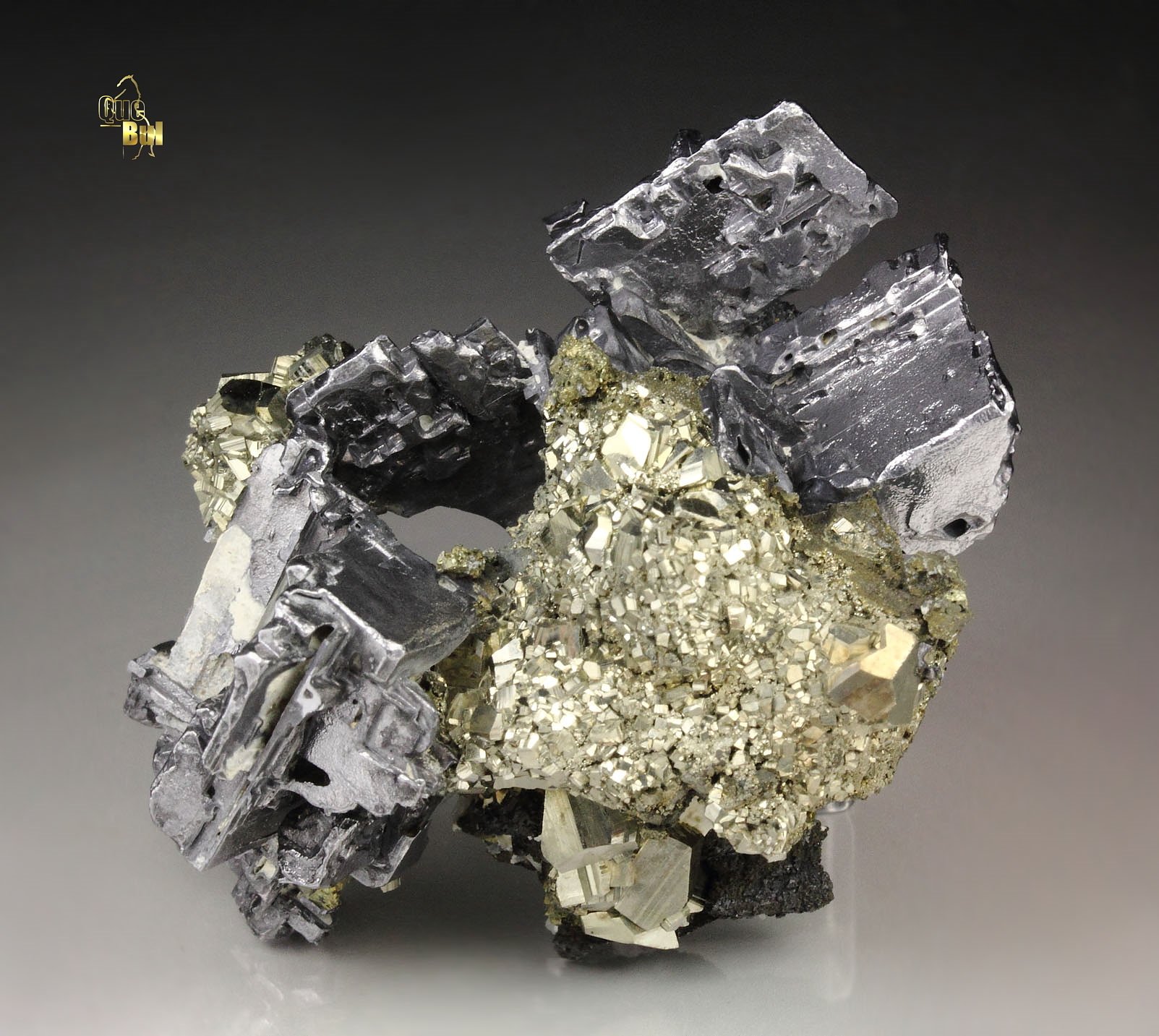 skeletal GALENA, PYRITE, CHALCOPYRITE, SPHALERITE 