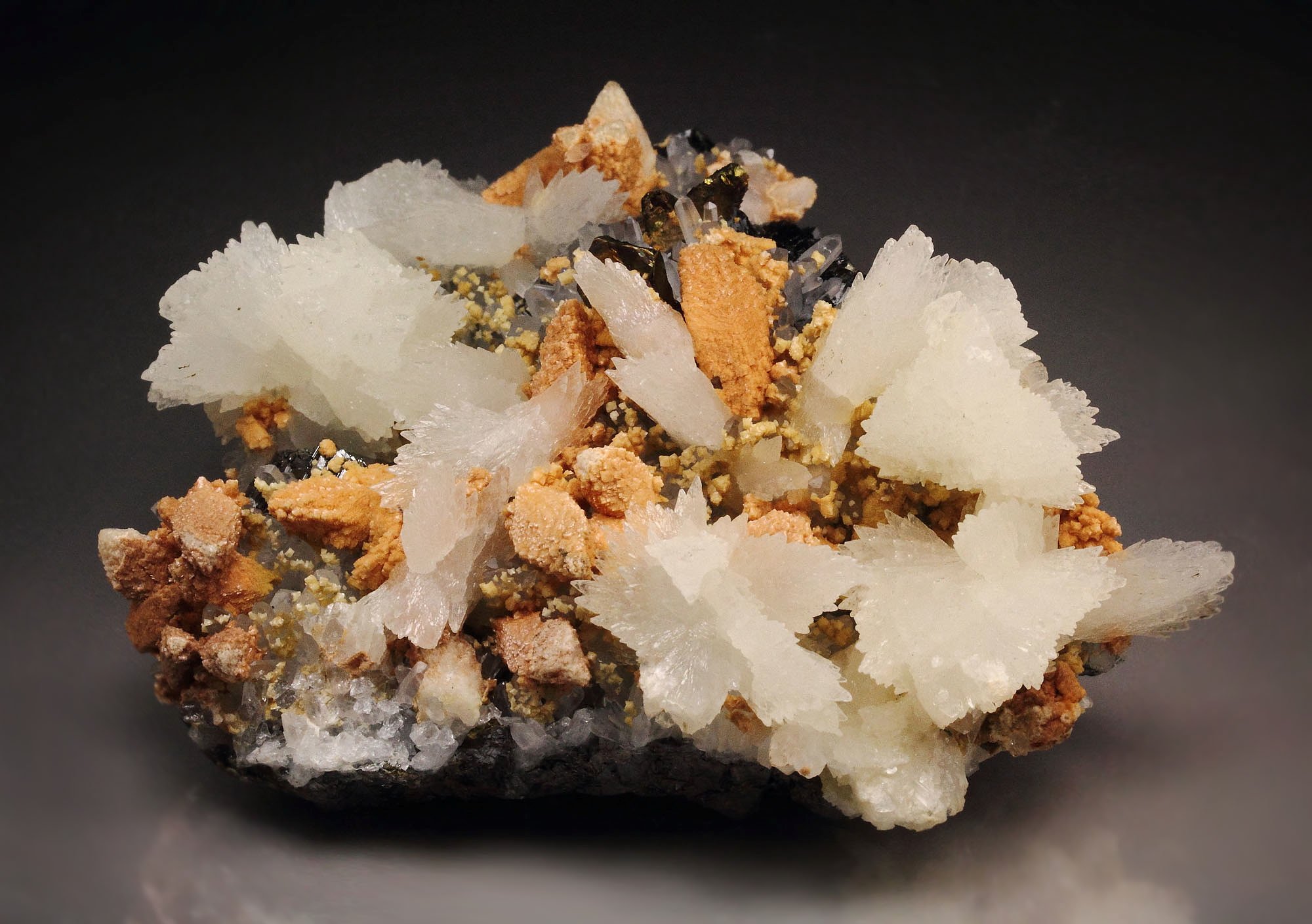 CALCITE, DOLOMITE, CHALCOPYRITE, SPHALERITE, QUARTZ