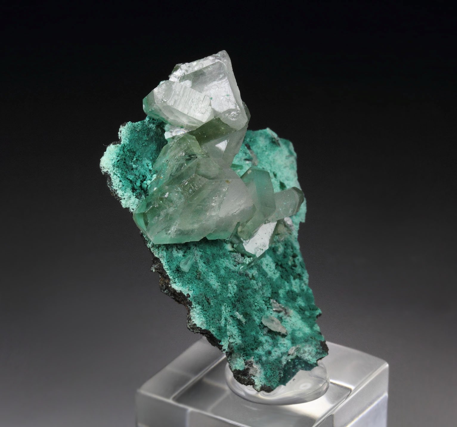 BARYTE, MALACHITE