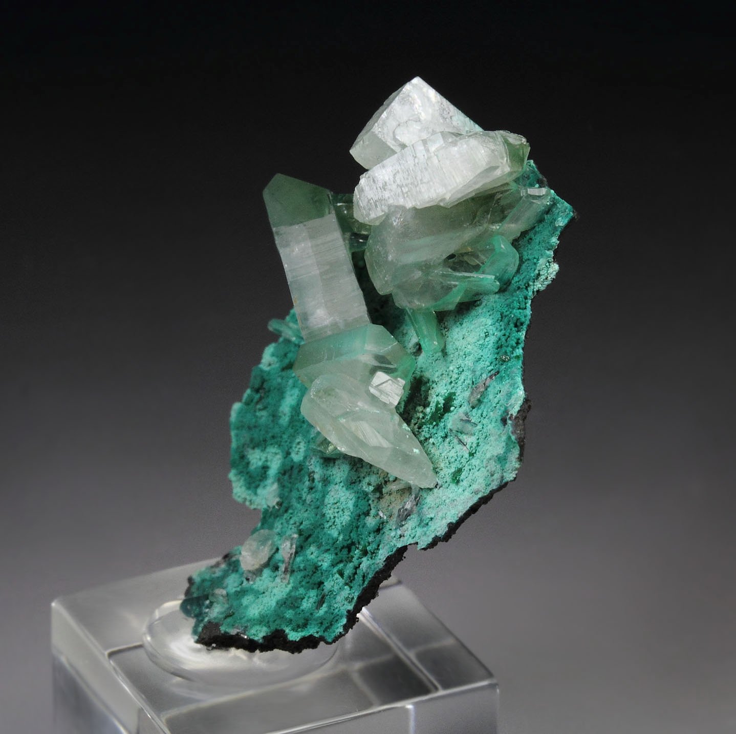 BARYTE, MALACHITE