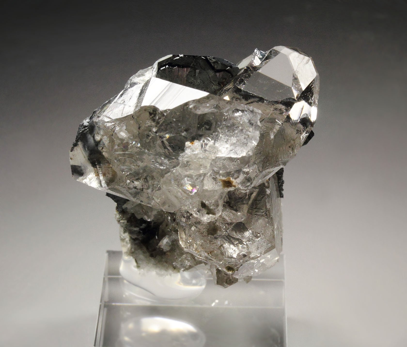 HEMATITE, QUARTZ, RUTILE