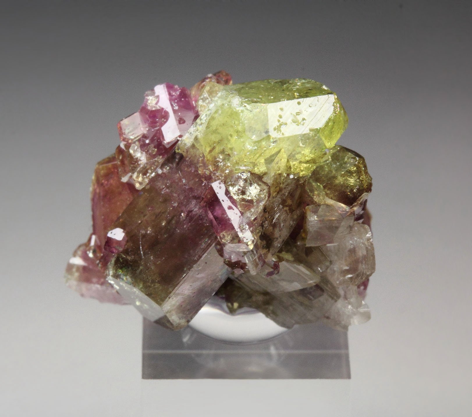 gem bi-terminated VESUVIANITE bi-color, DIOPSIDE