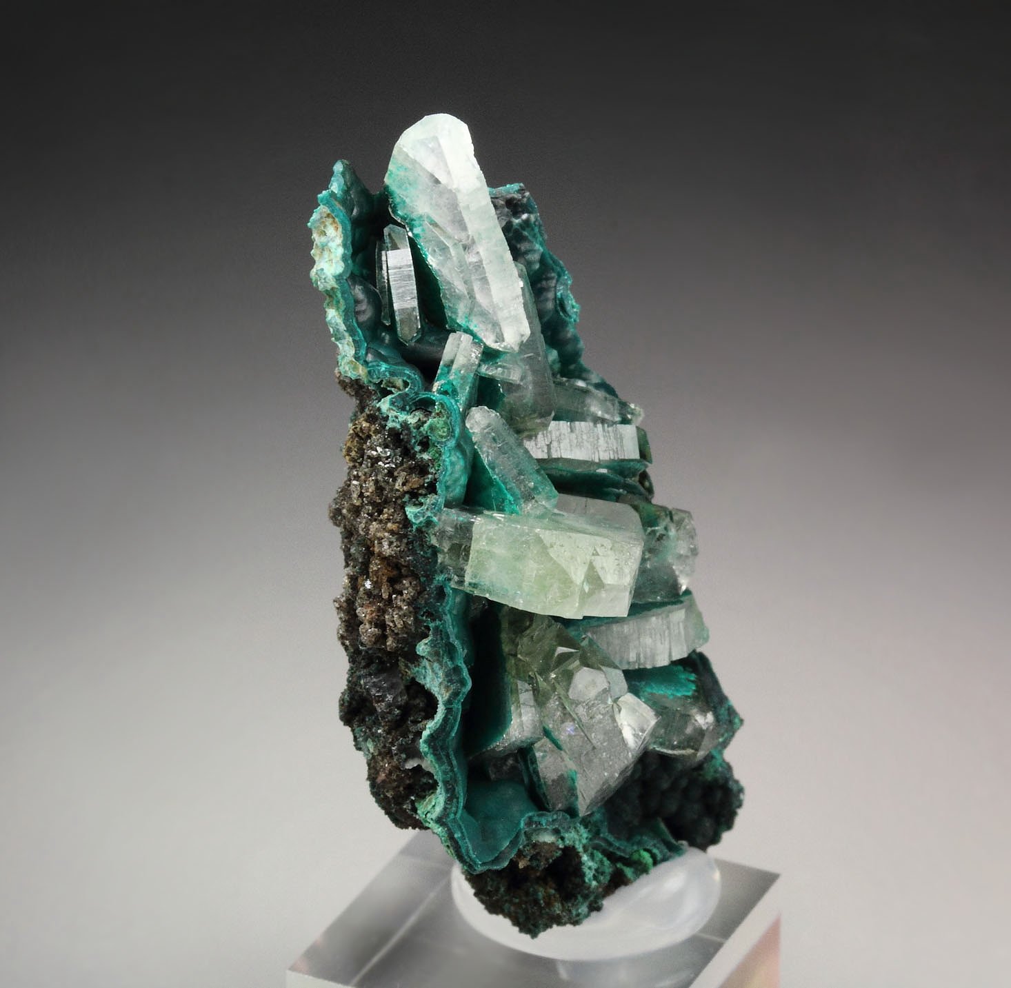 BARYTE, MALACHITE