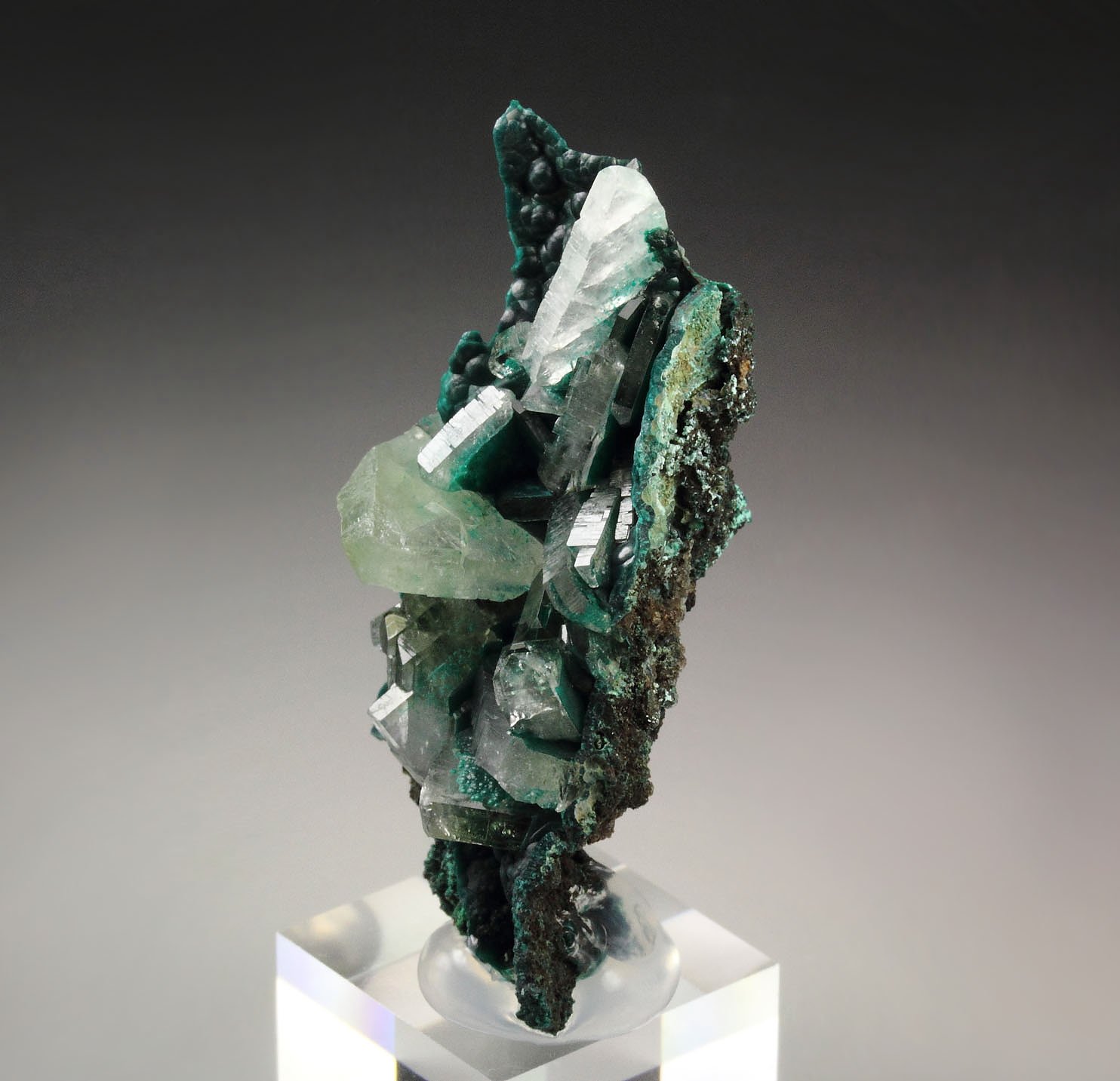 BARYTE, MALACHITE