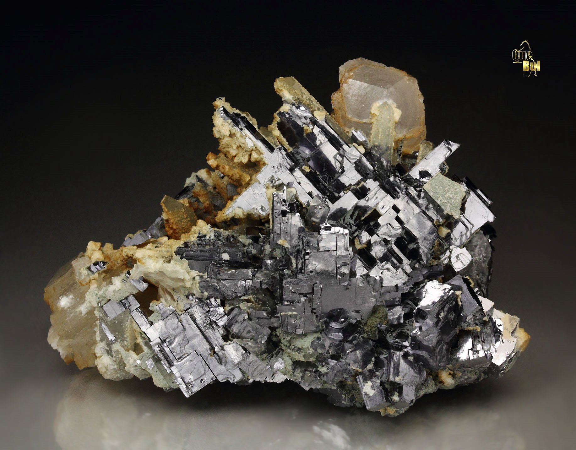 GALENA, CALCITE