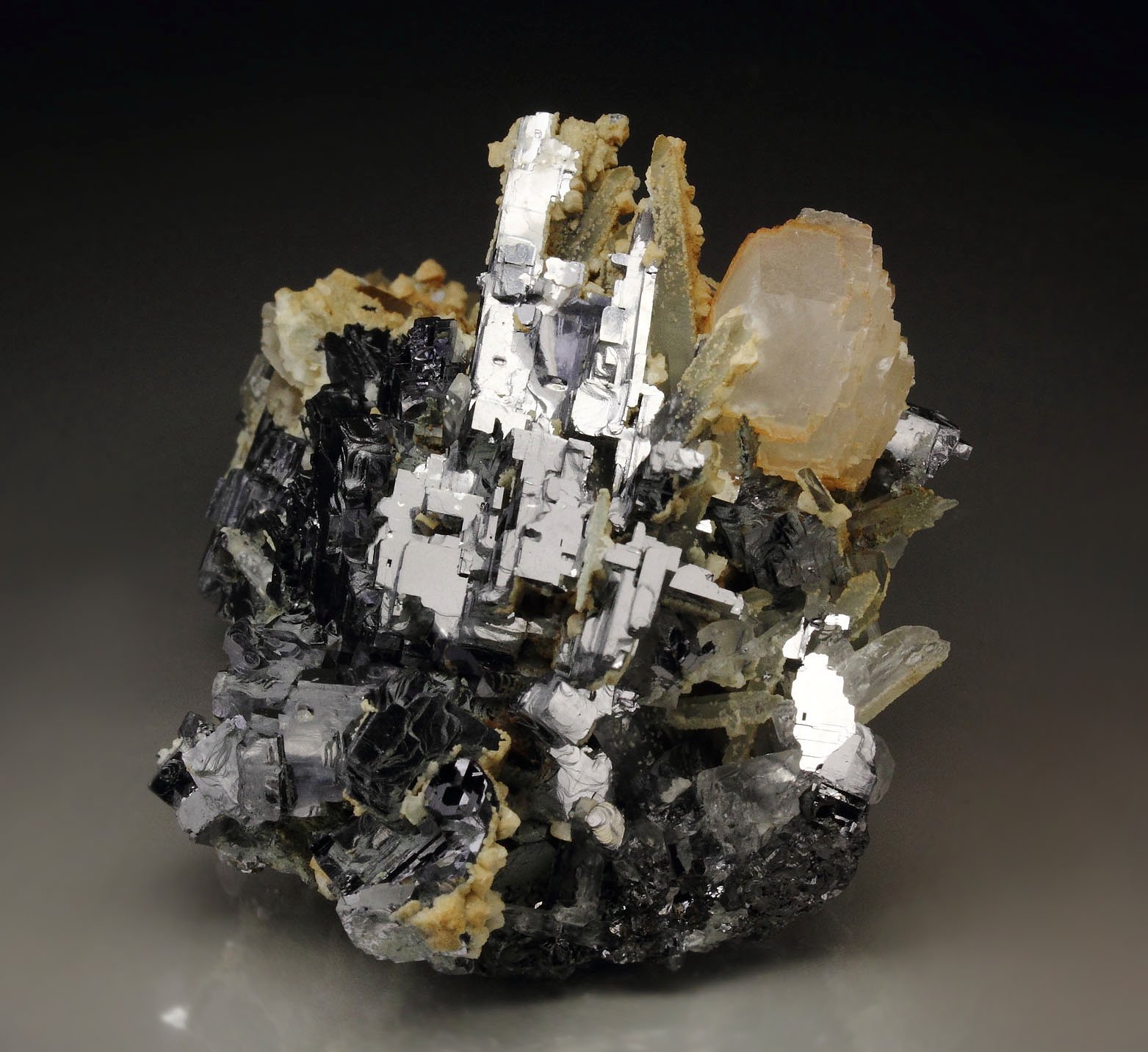 GALENA, CALCITE