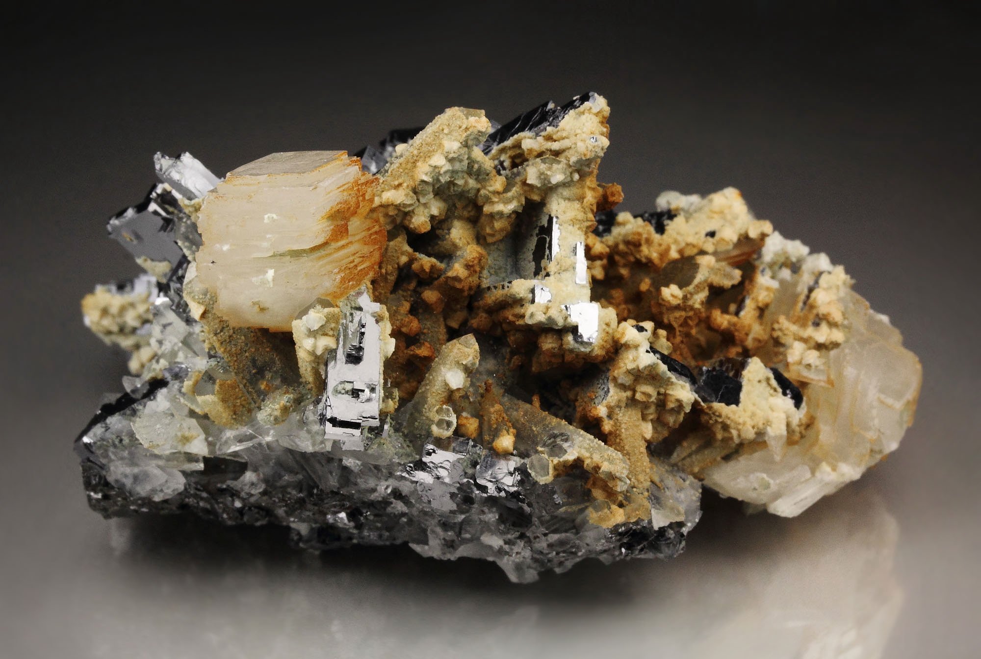 GALENA, CALCITE