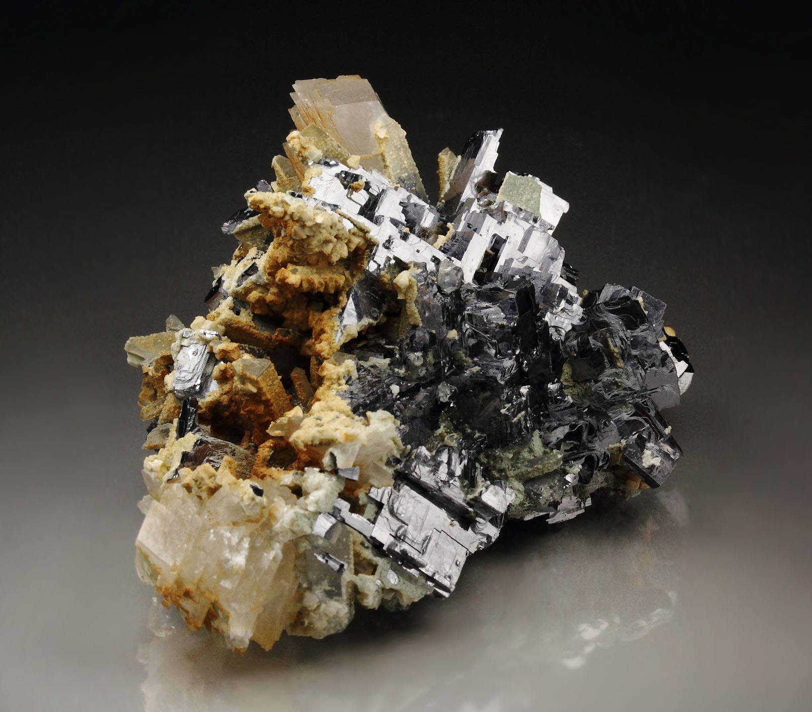 GALENA, CALCITE