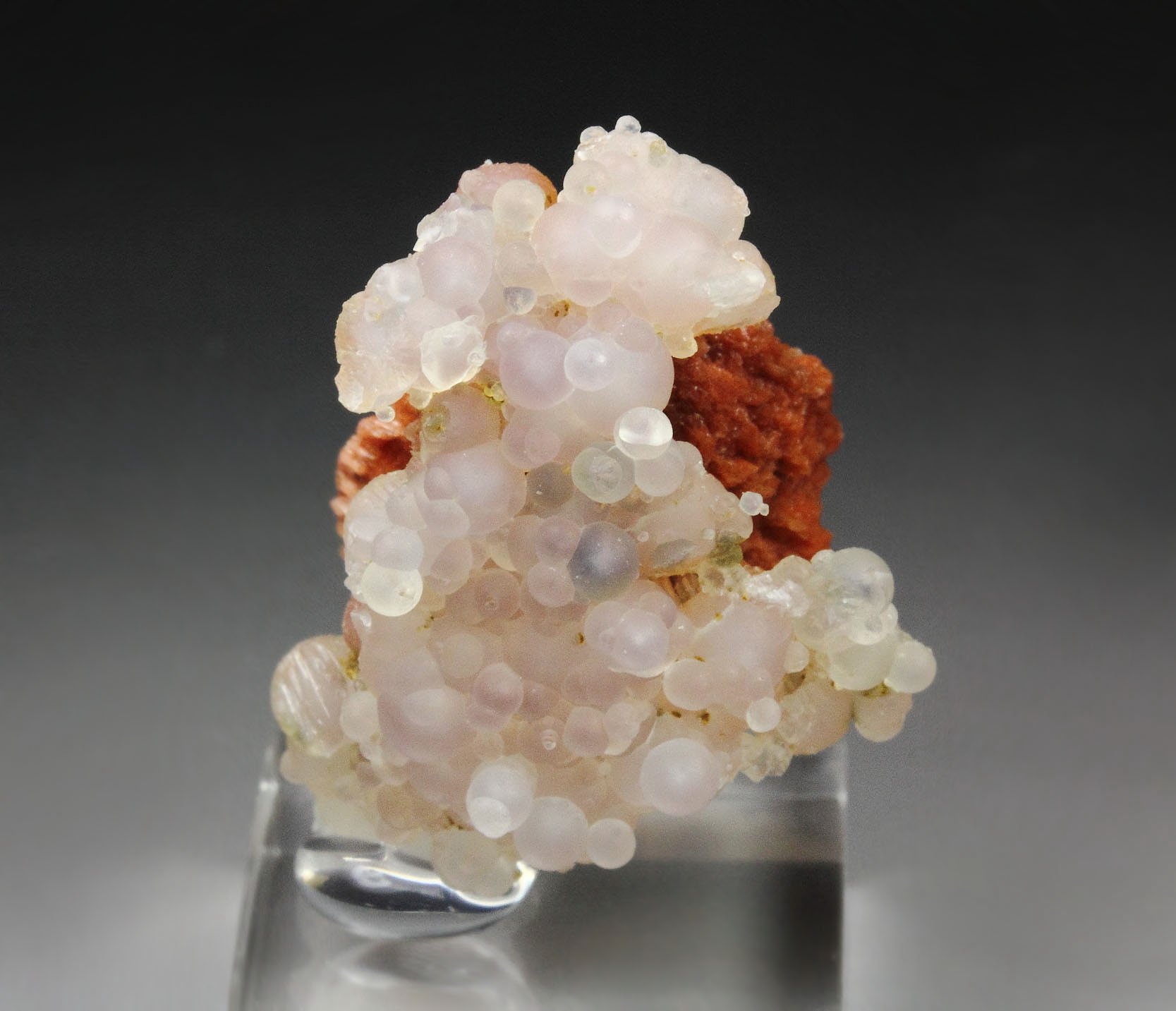 orange SCOLECITE, CHALCEDONY