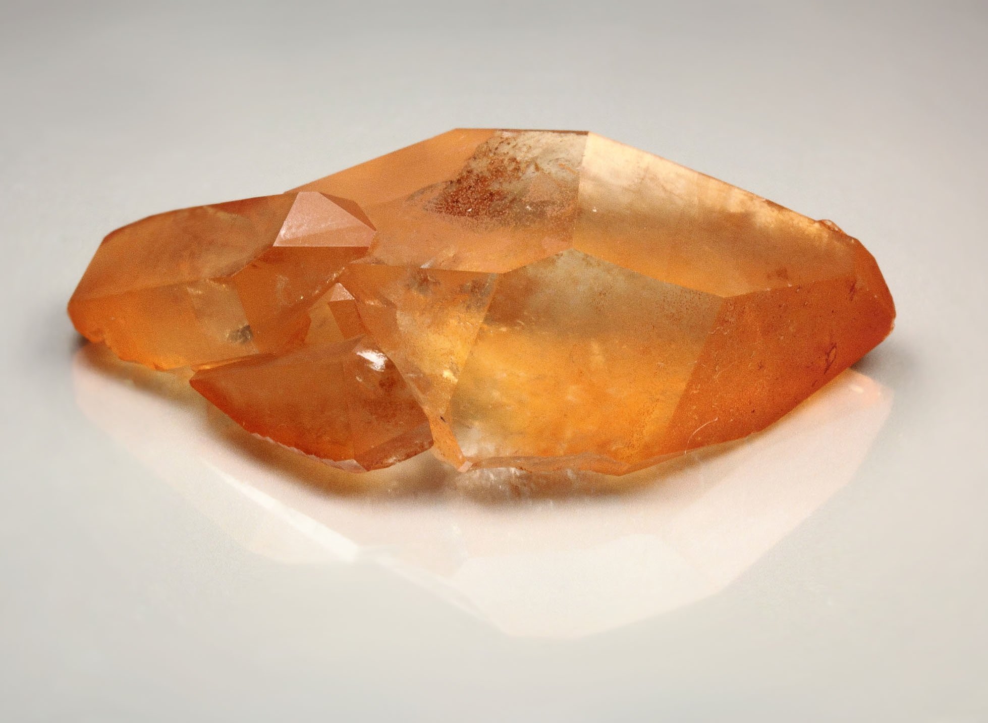 orange QUARTZ bi-terminated