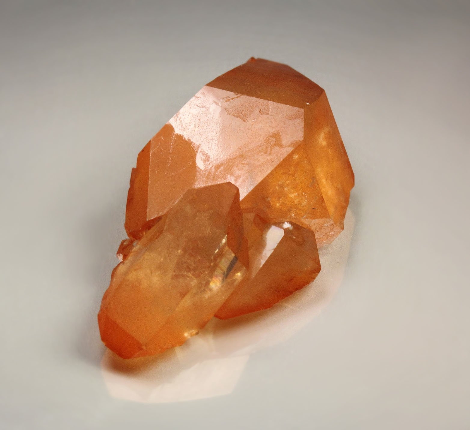 orange QUARTZ bi-terminated