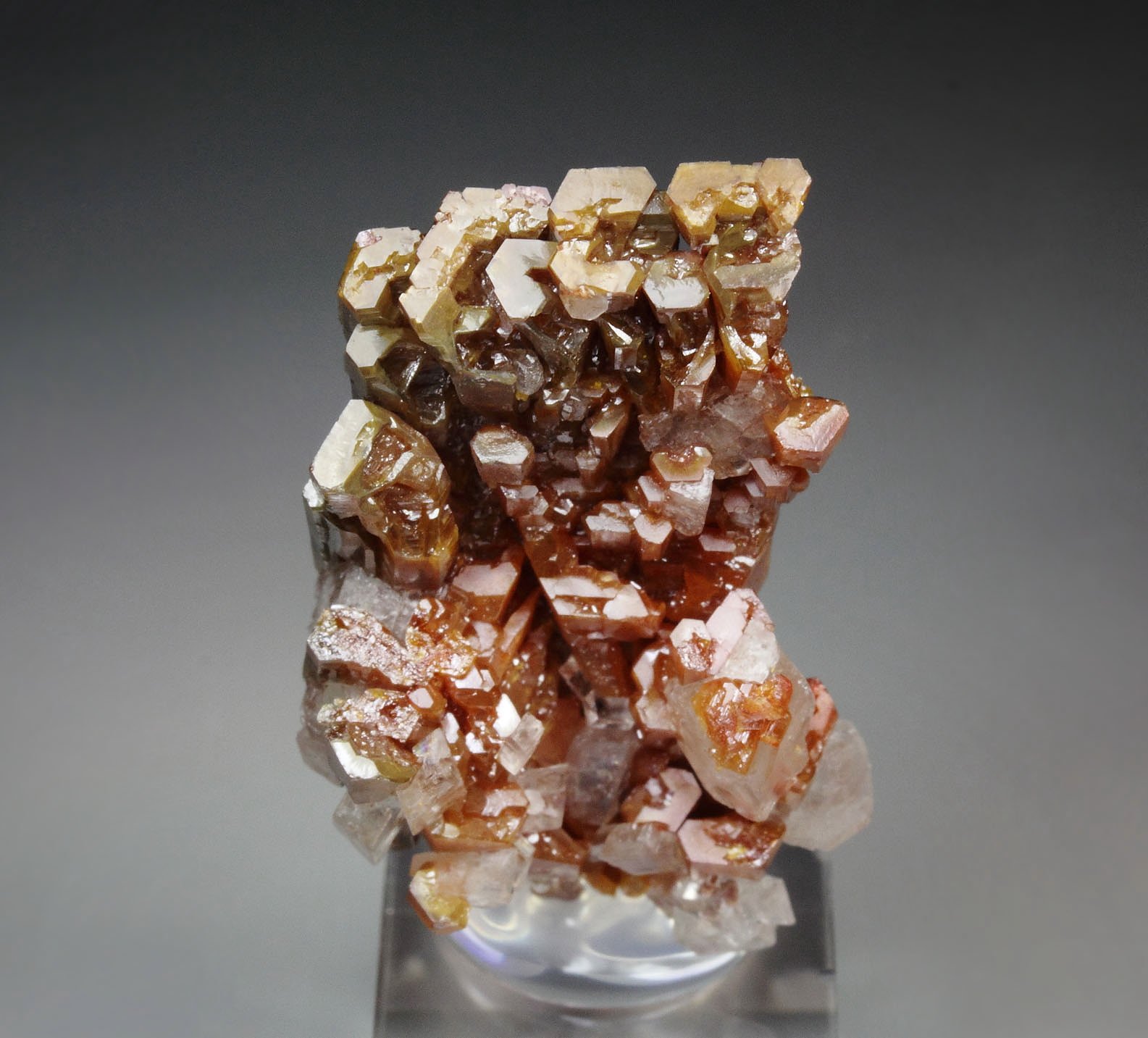 VANADINITE hopper, CALCITE