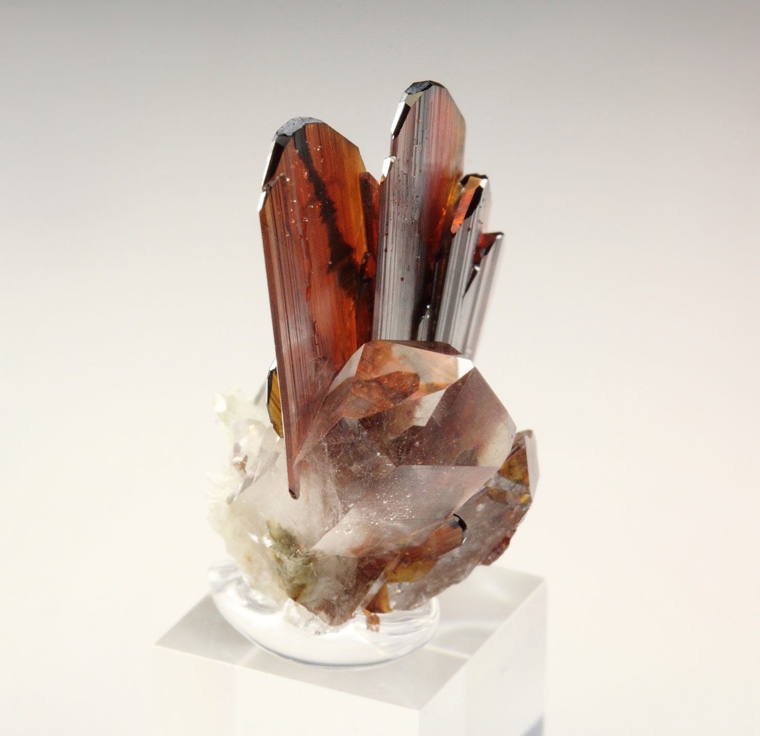 BROOKITE, QUARTZ