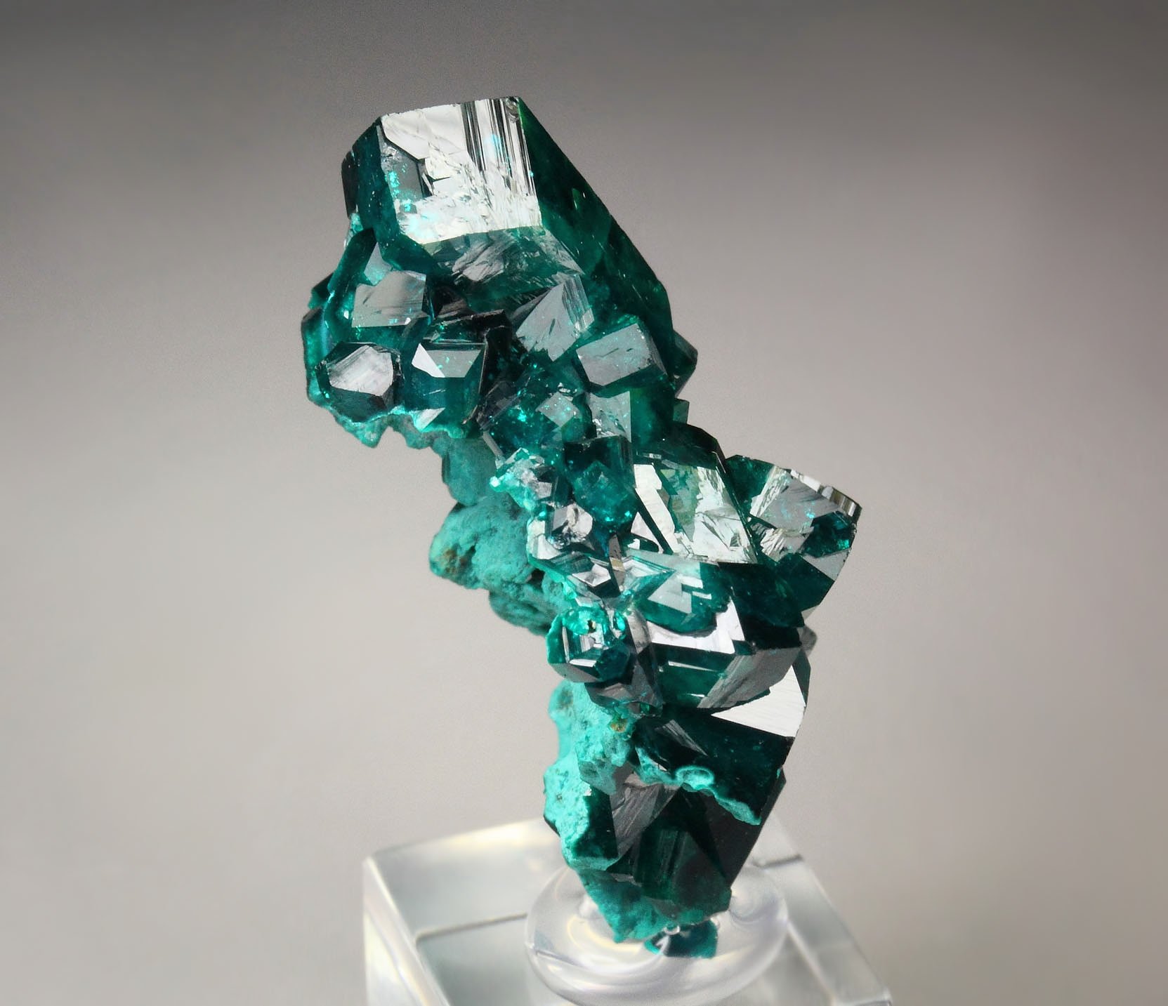 gemmy DIOPTASE bi-terminated