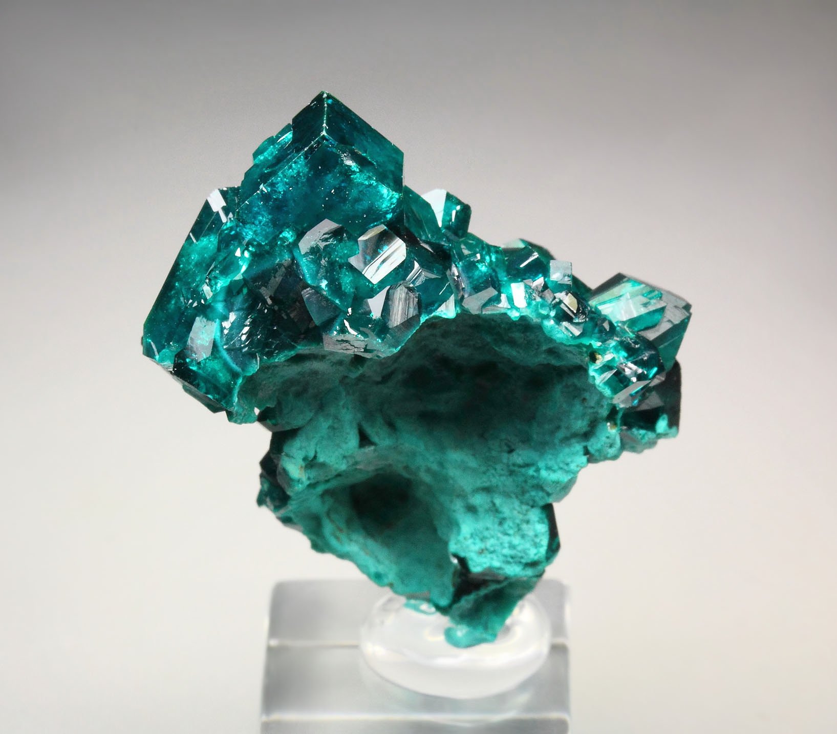 gemmy DIOPTASE bi-terminated