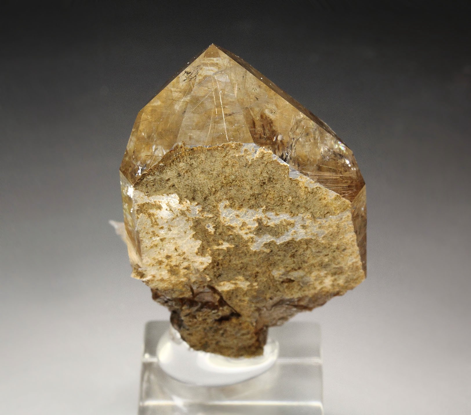 QUARTZ with RUTILE inclusions