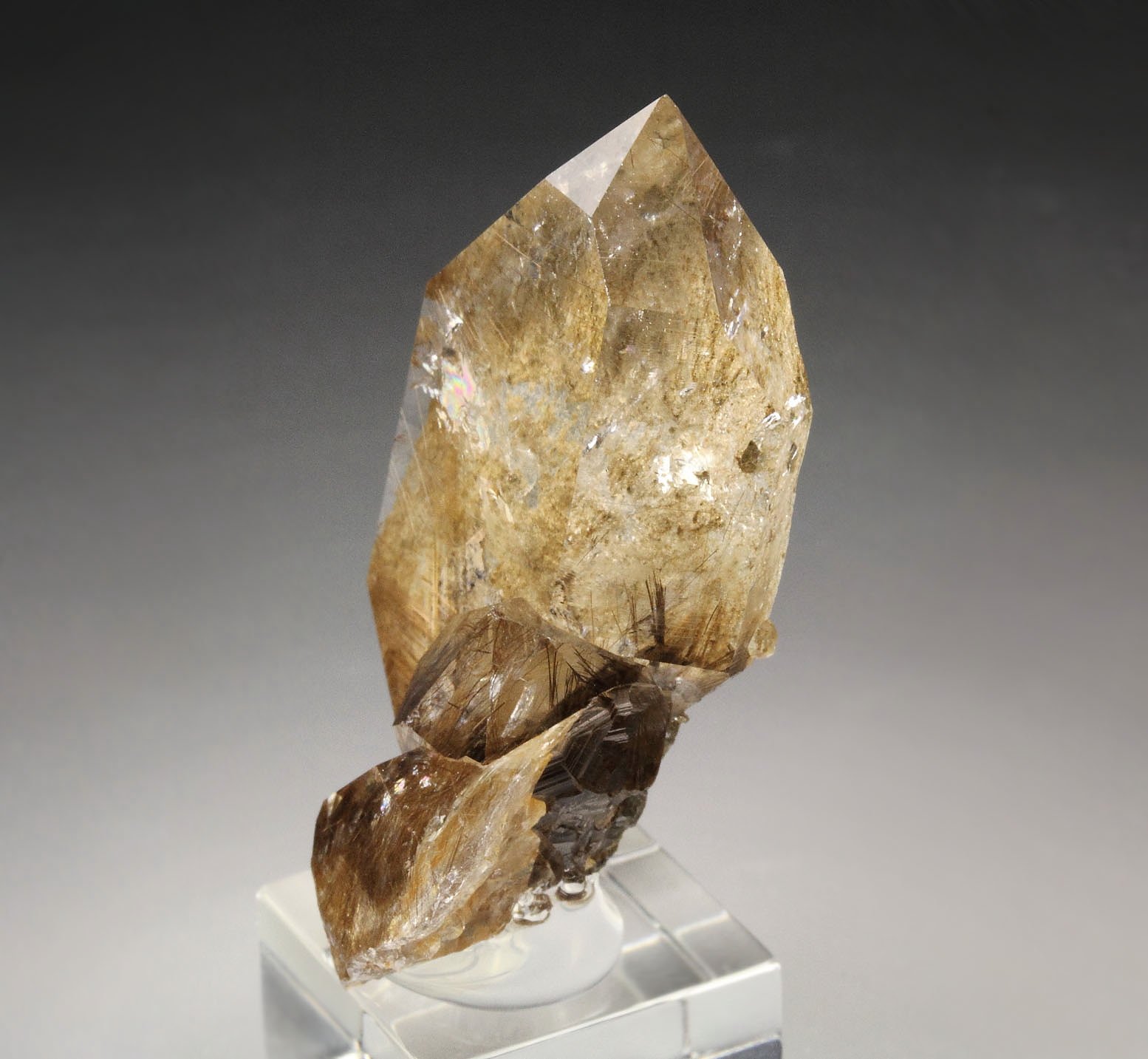 QUARTZ with RUTILE inclusions