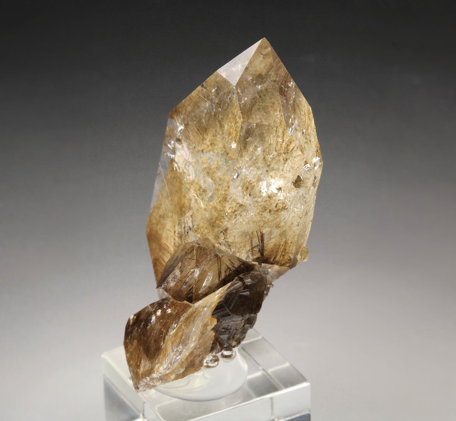 QUARTZ with RUTILE inclusions