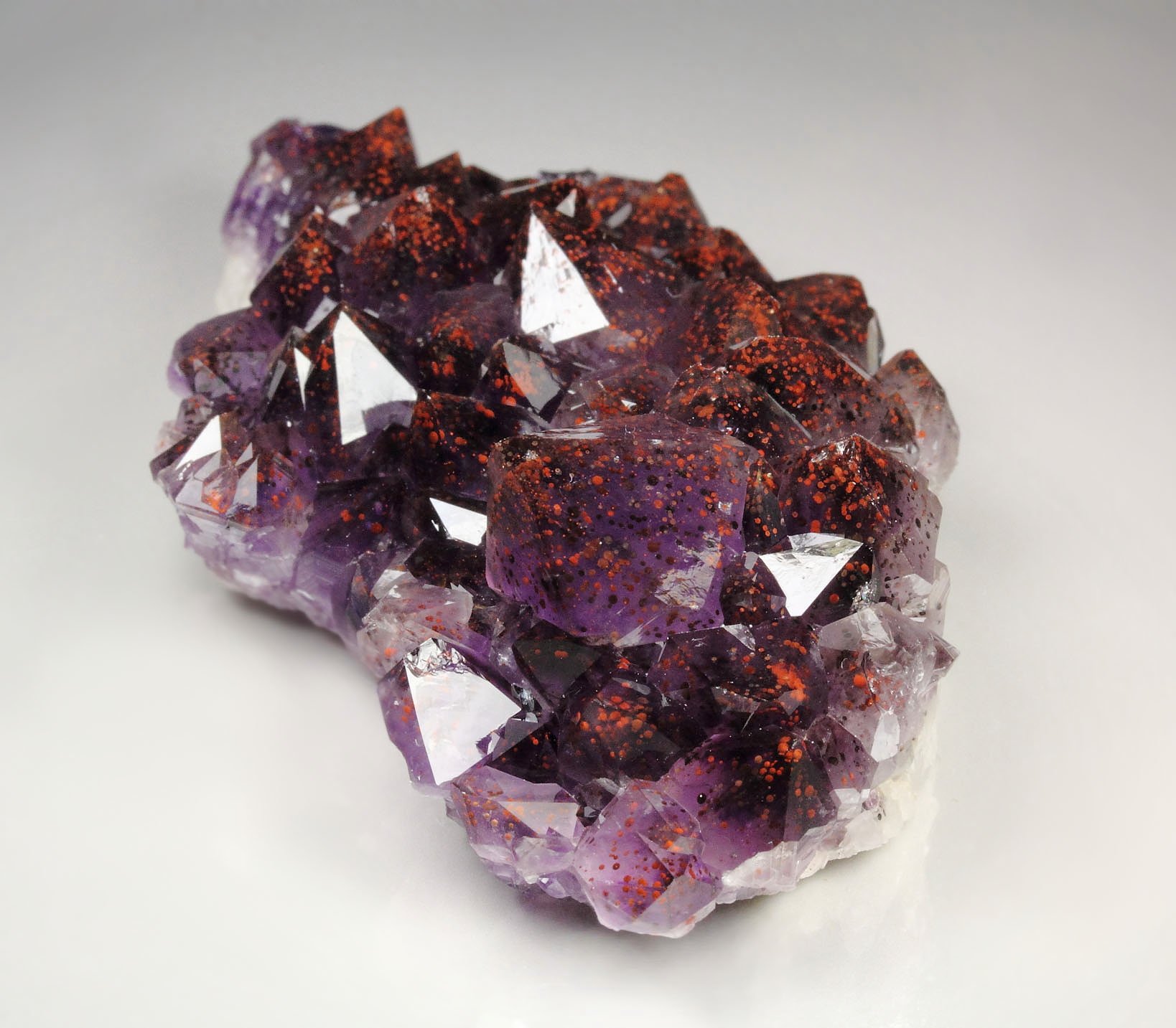 QUARTZ var. AMETHYST with HEMATITE inclusions