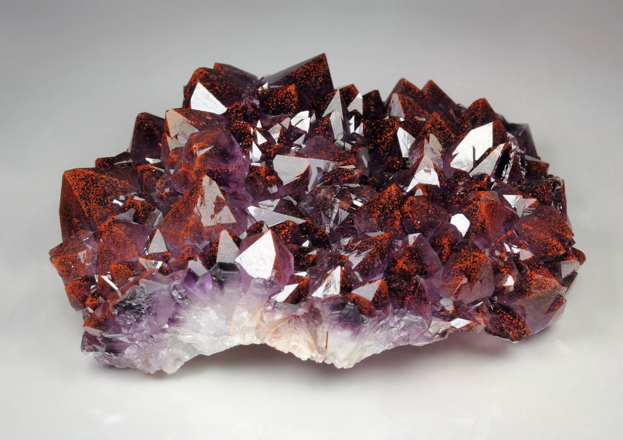 QUARTZ var. AMETHYST with HEMATITE inclusions