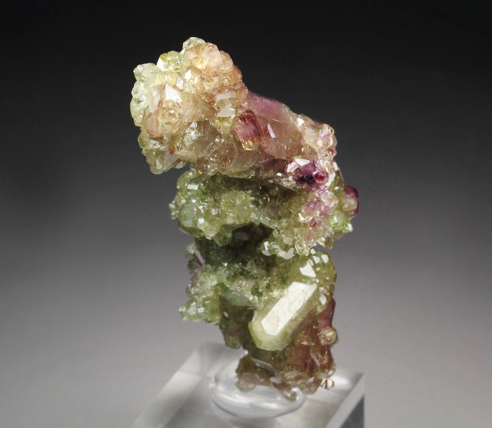 gem bi-terminated VESUVIANITE bi-color