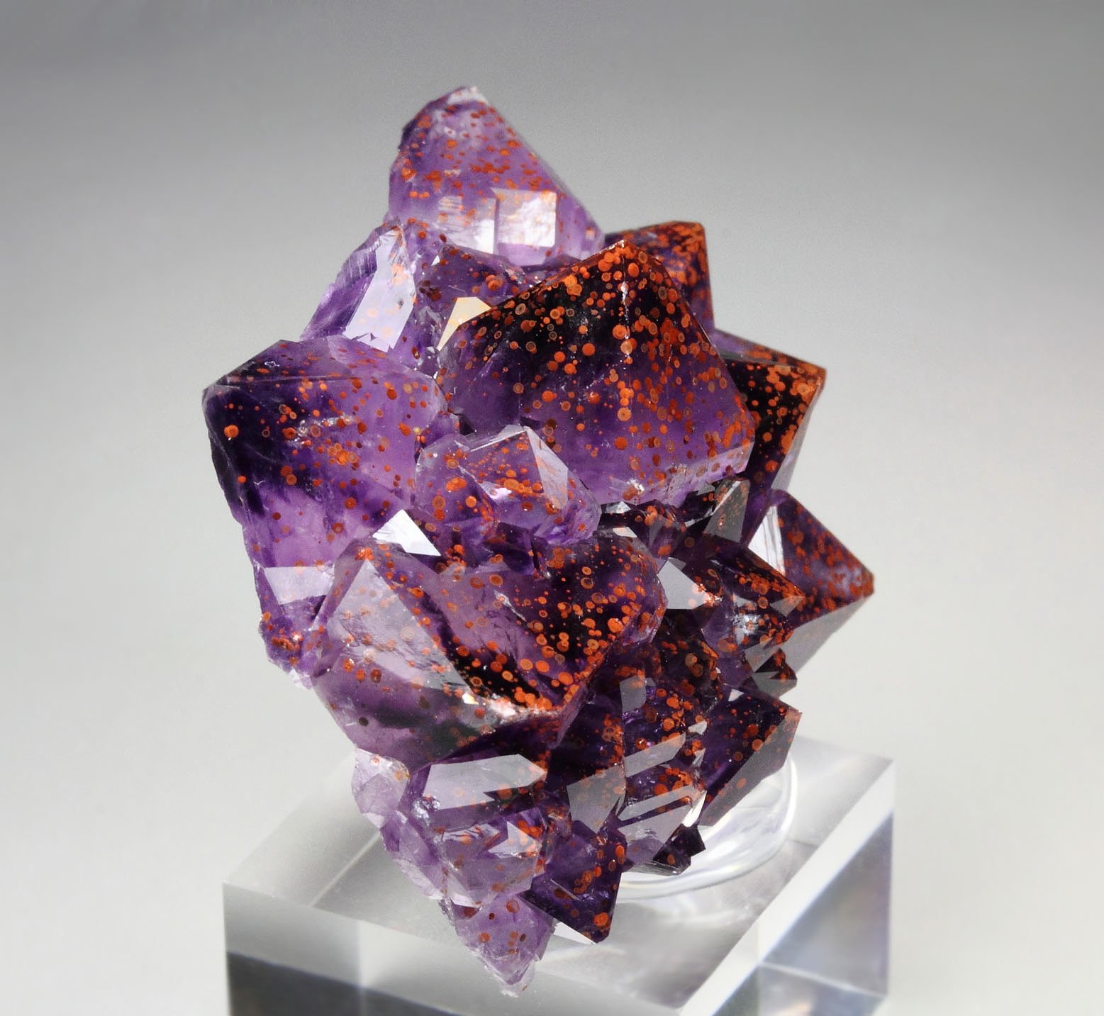 QUARTZ var. AMETHYST with HEMATITE inclusions