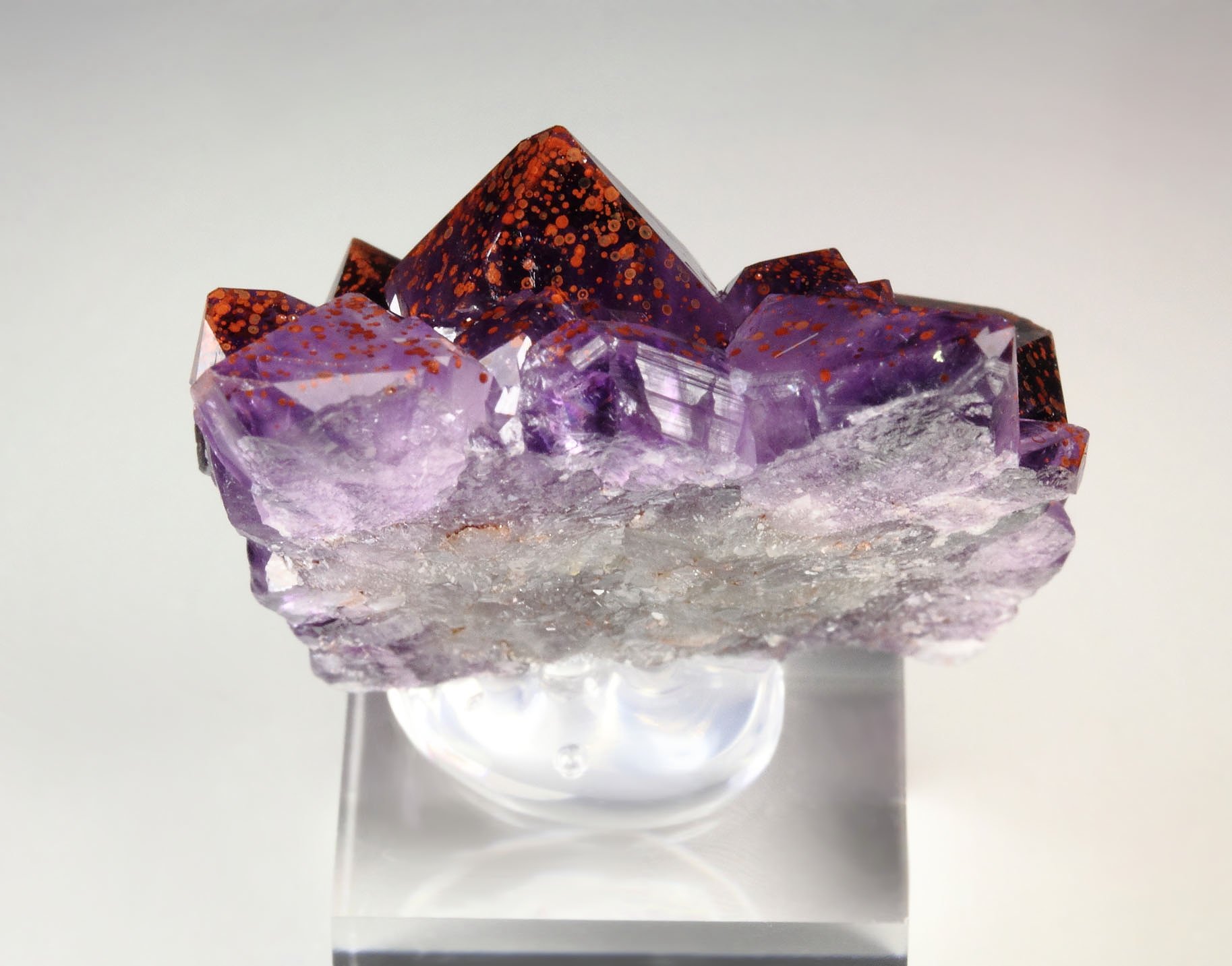 QUARTZ var. AMETHYST with HEMATITE inclusions