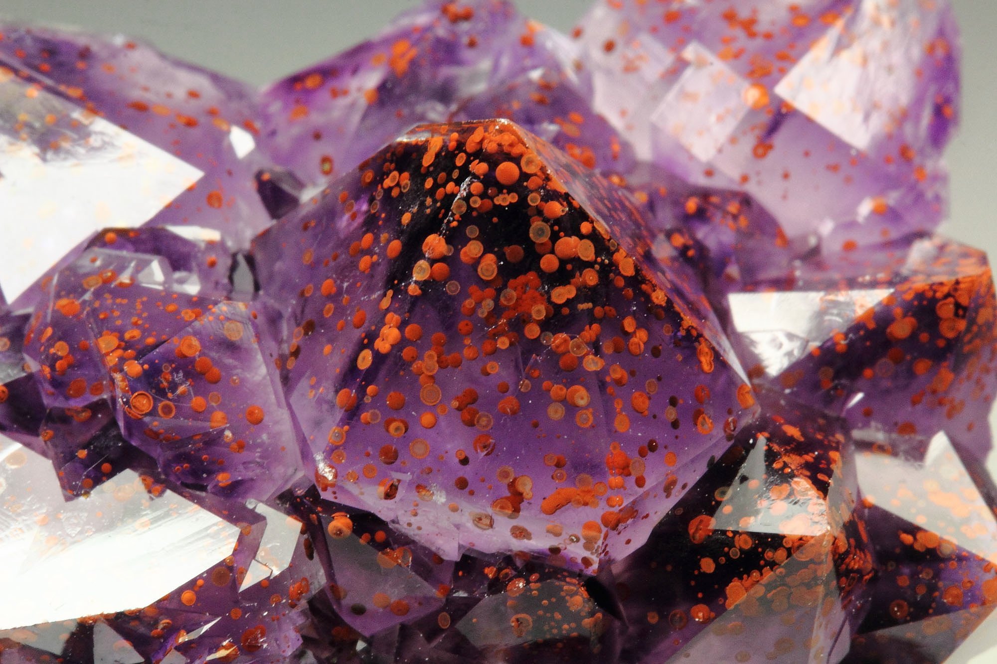 QUARTZ var. AMETHYST with HEMATITE inclusions