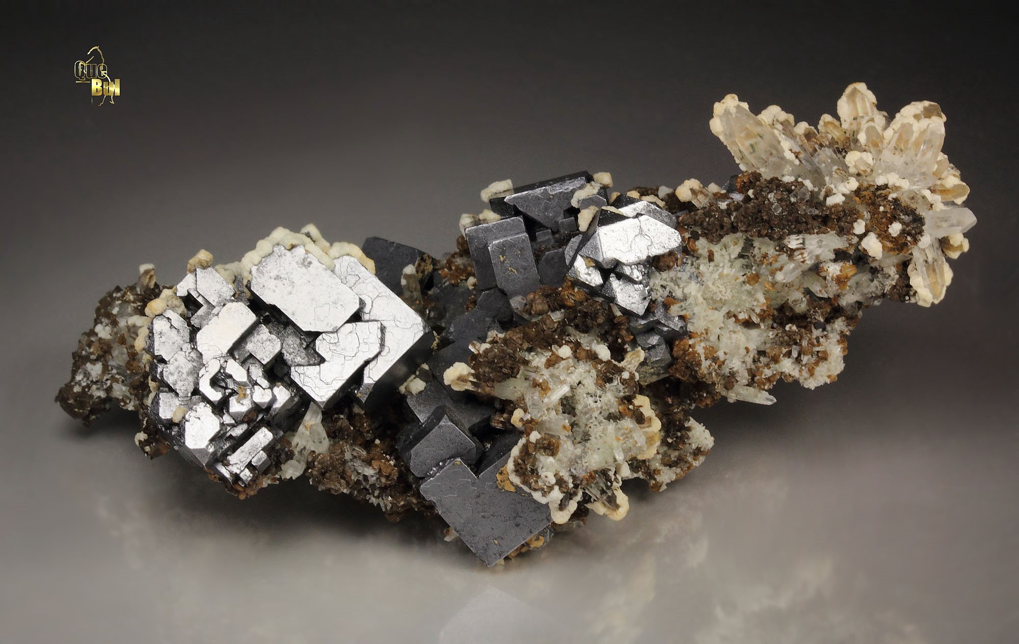 skeletal GALENA, QUARTZ, CALCITE