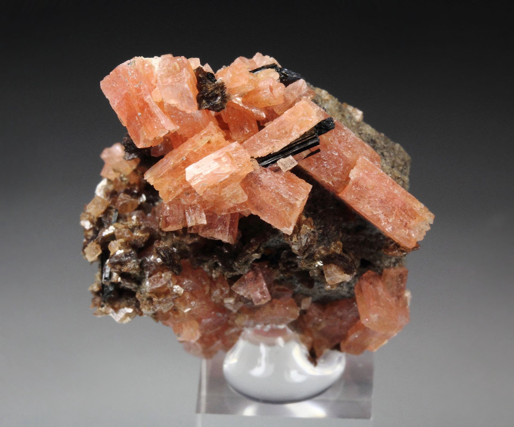 CATAPLEIITE pseudomorph, SERANDITE, AEGIRINE, RHODOCHROSITE