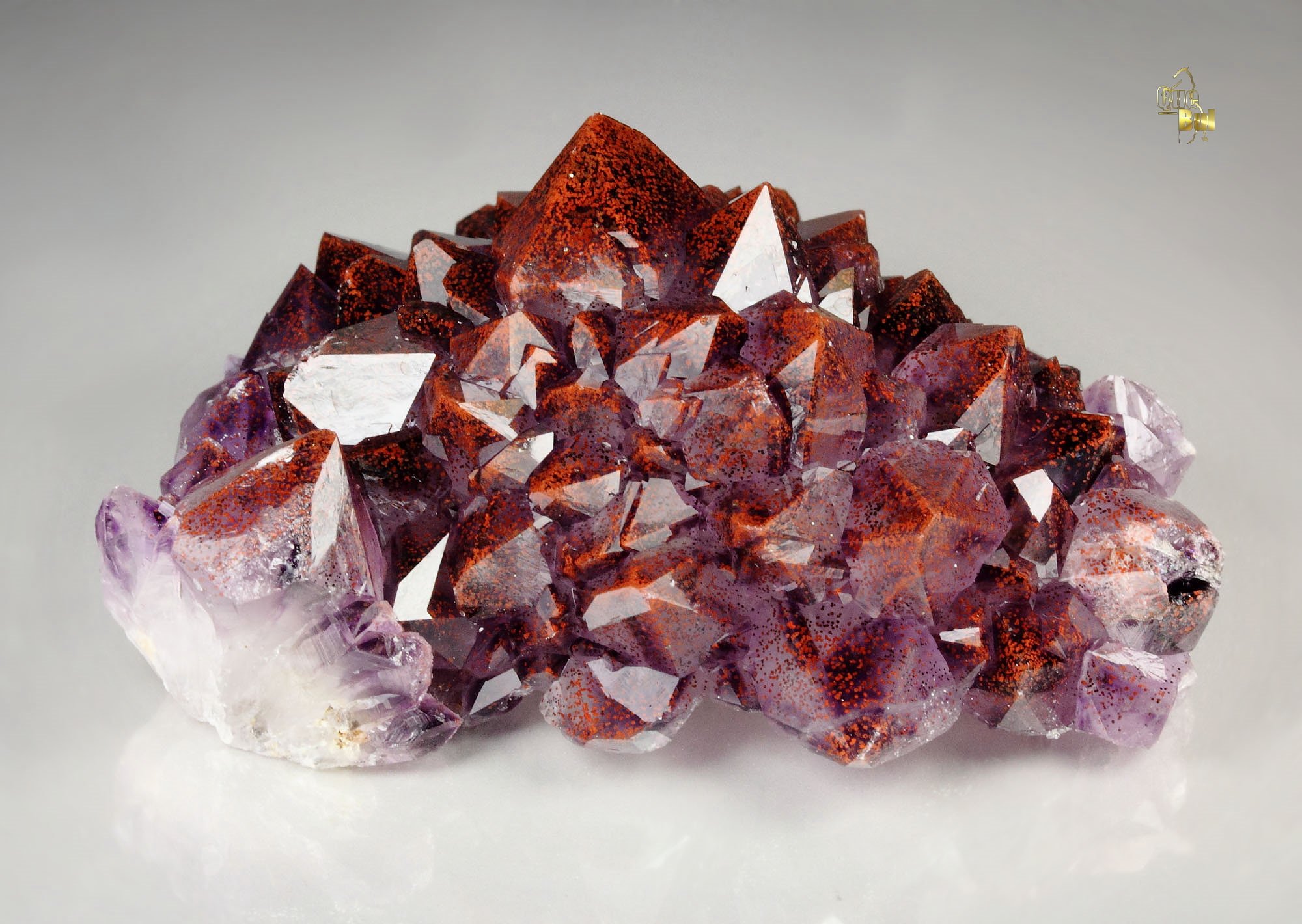 QUARTZ var. AMETHYST with HEMATITE inclusions